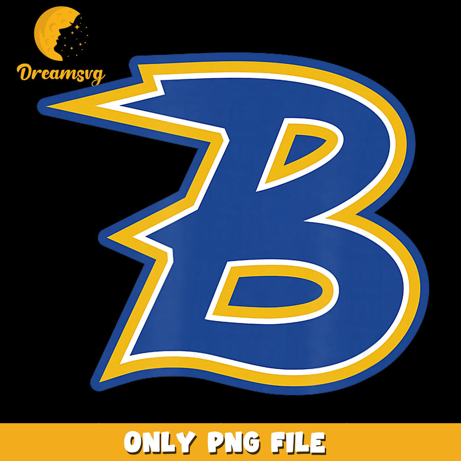 Blue Letter B PNG, Athletic Monogram, Team Spirit PNG