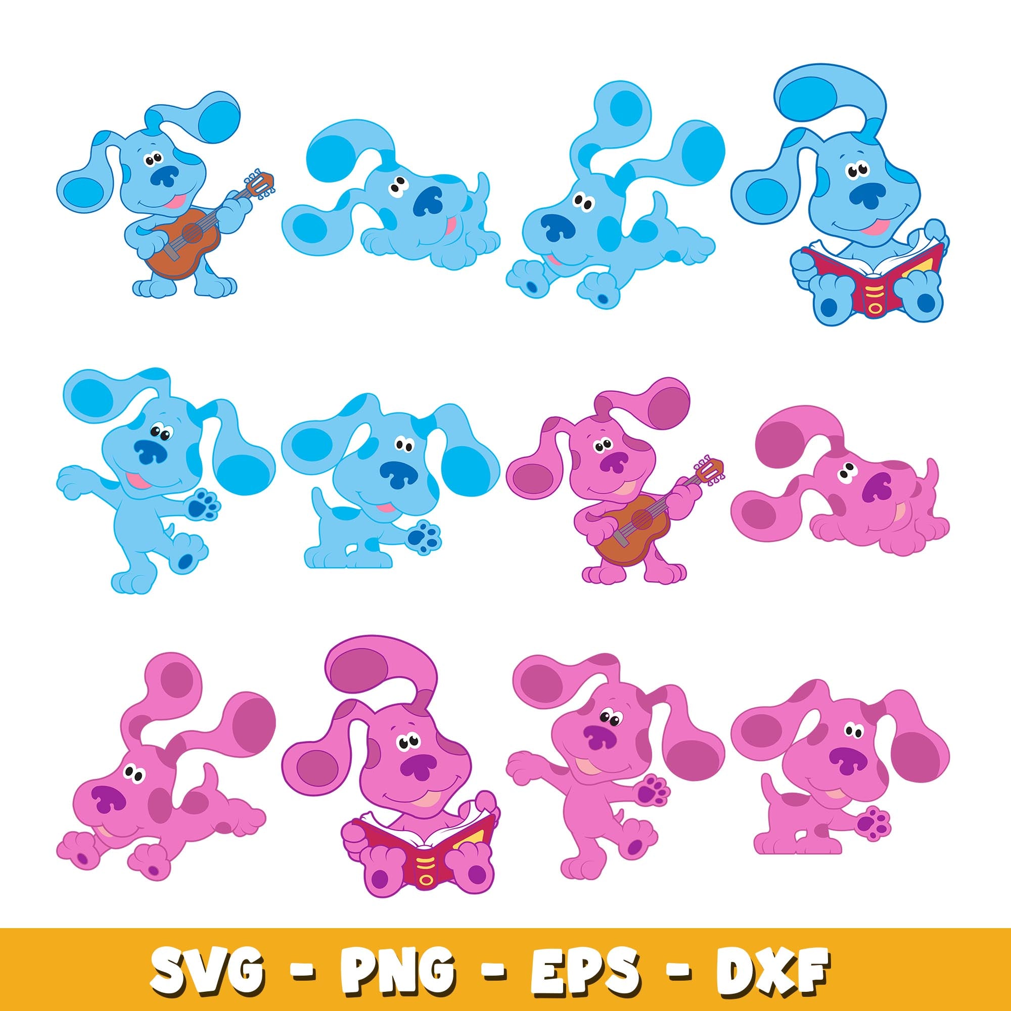 blue blue's clues and pink blue's clues svg, Blue's Clues & You! bundl ...