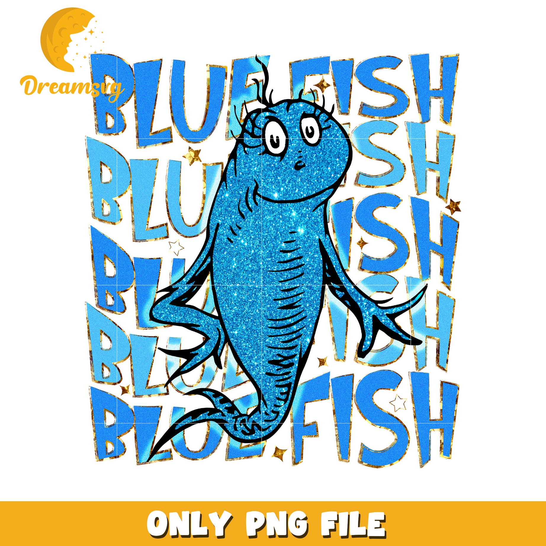 Blue fish dr seuss character png, blue fish png, dr seuss png