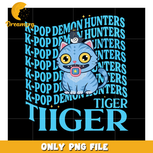 Blue tiger derpy png, huntrix band png, netflix cartoon png
