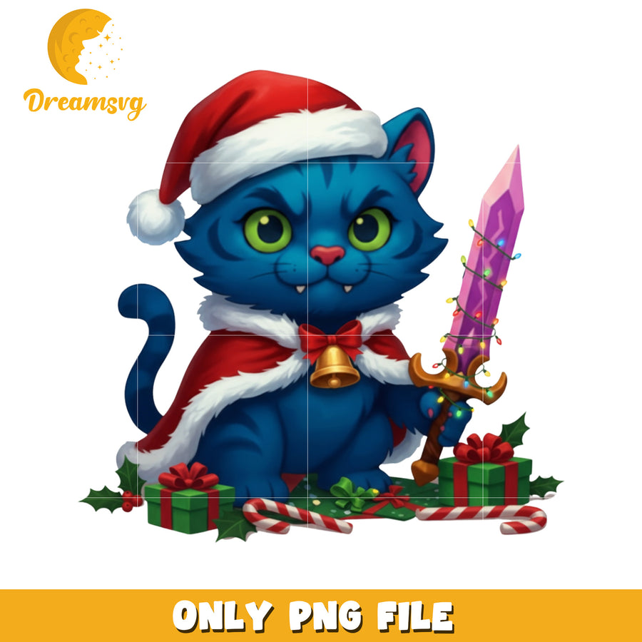 Blue tiger derpy png, merry christmas png, christmas season png