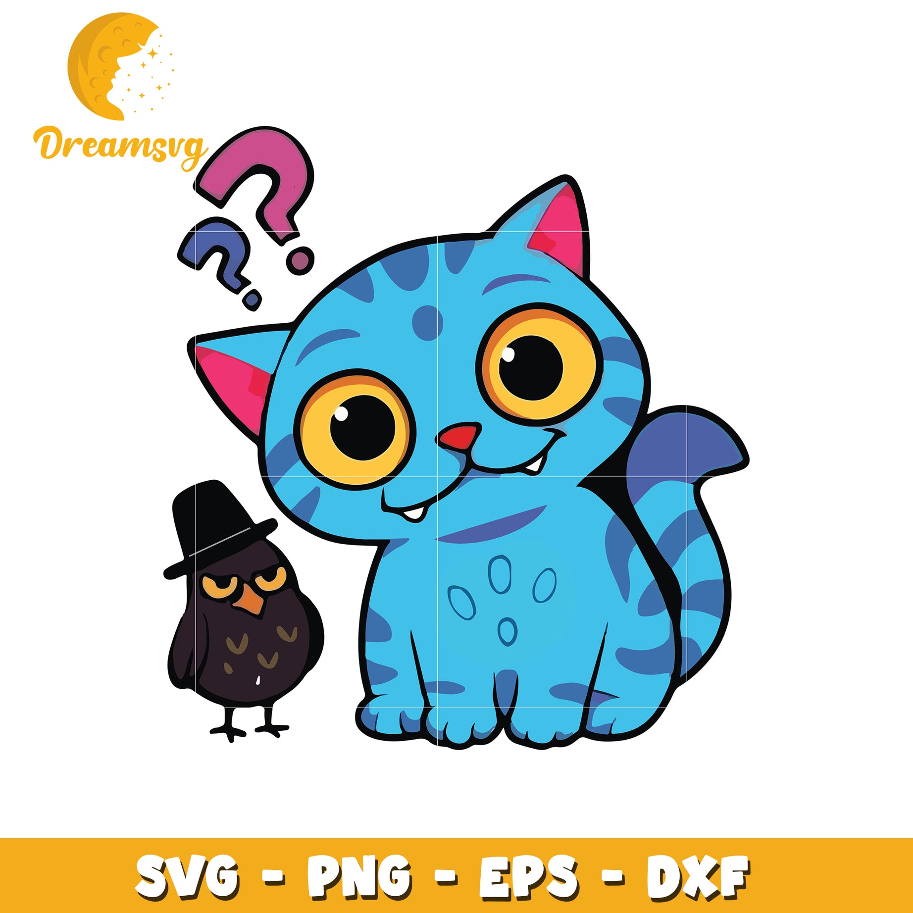 Blue tiger funny svg, saja cartoon svg, cute boys band svg