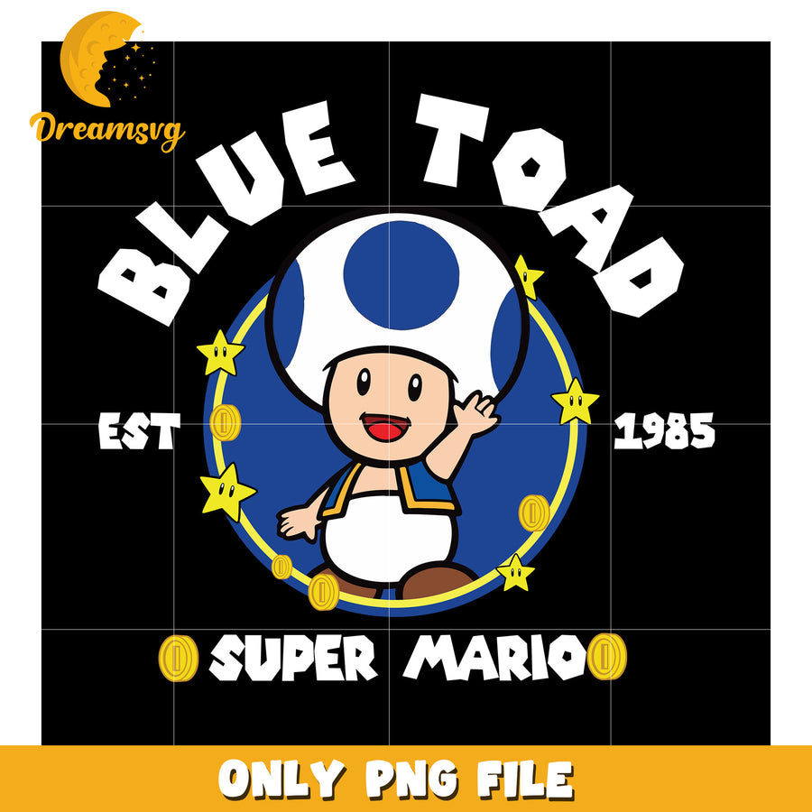 Blue toad super mario character png, game nintendo super mario​ png, mario cartoon png