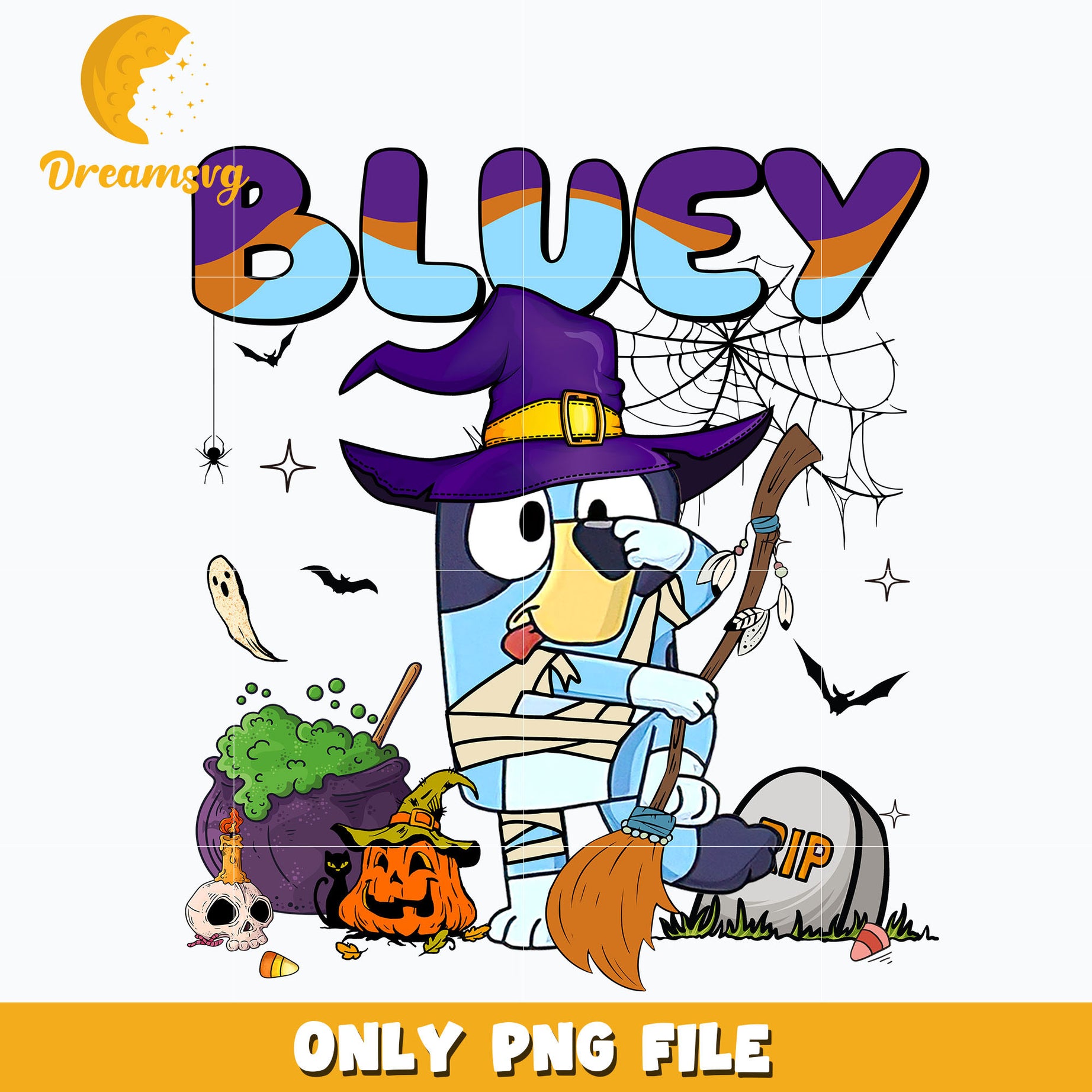 Bluey halloween png