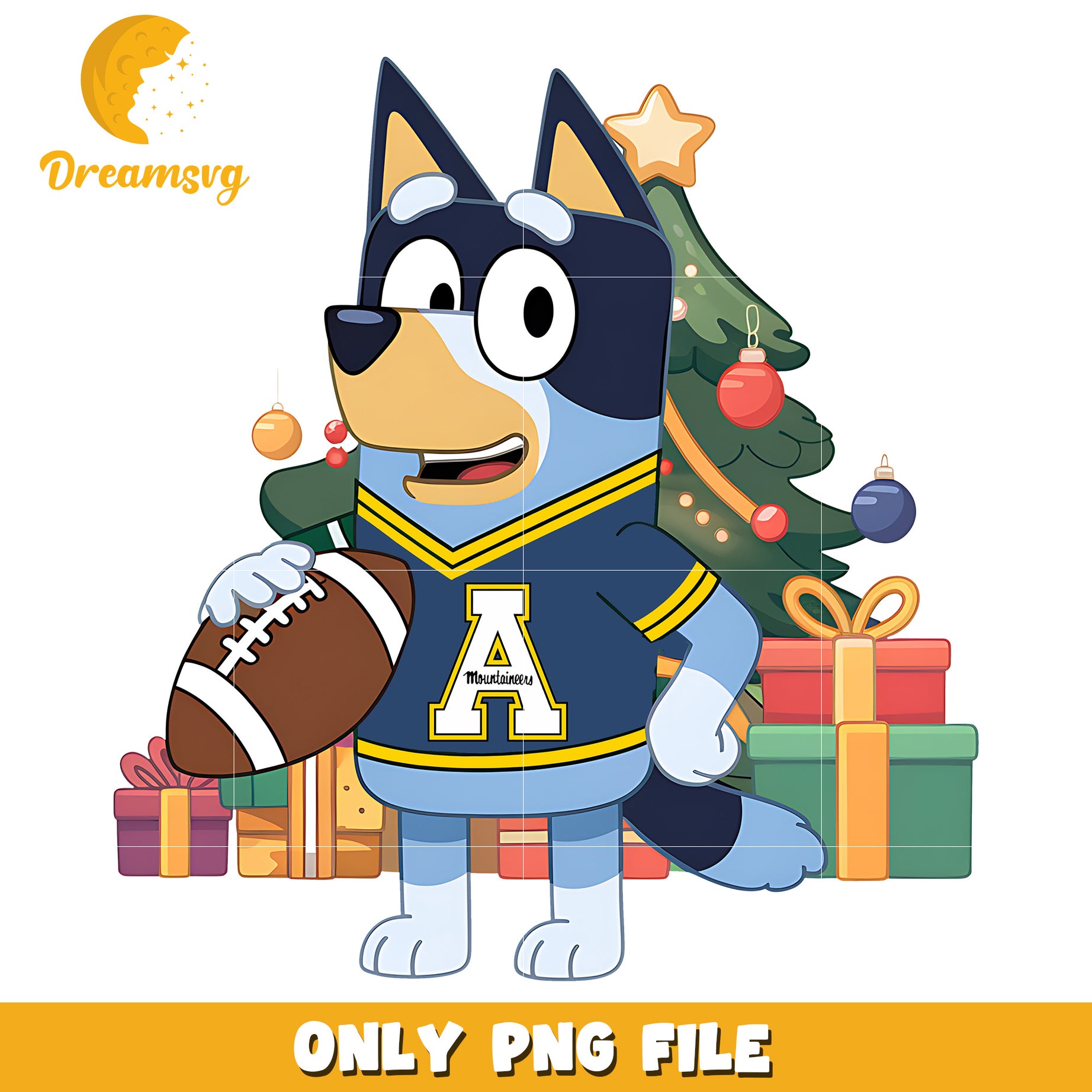 Bluey Appalachian State Mountaineers PNG 6+ 2