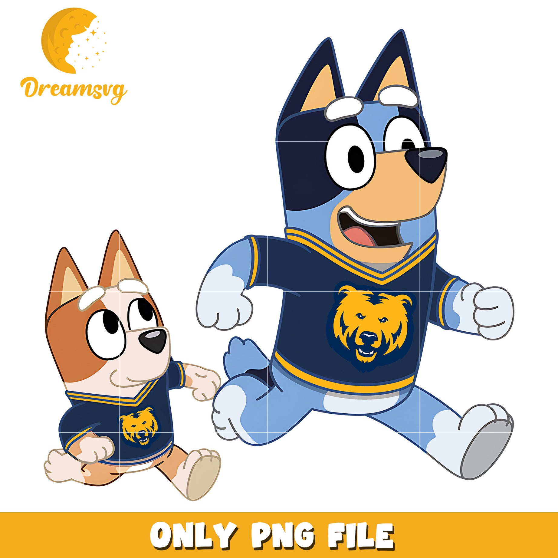 Bluey Bingo Bears fan png, Northern Colorado Bears png, ncaa png