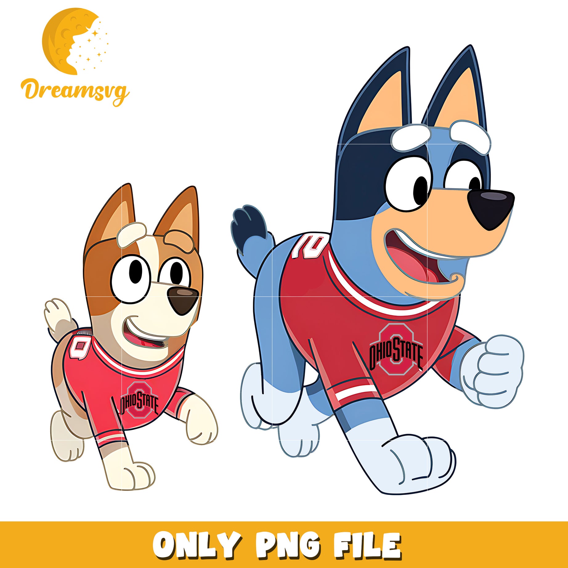 Bluey Bingo Buckeyes team png, Ohio State Buckeyes png, ncaa png
