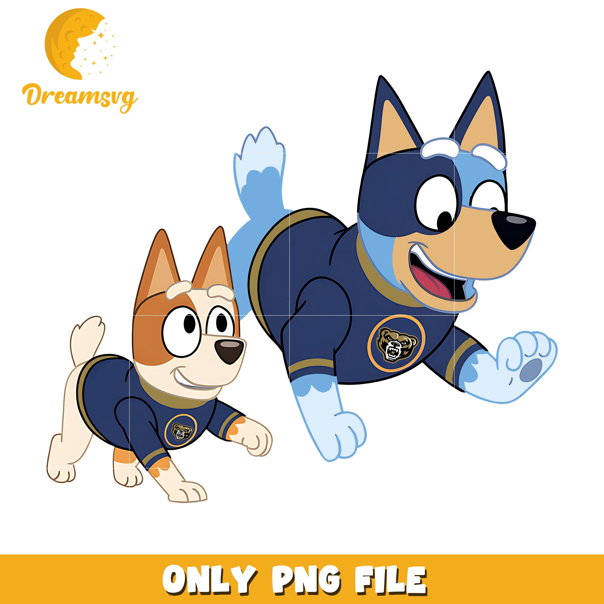 Bluey Bingo Grizzlies team png, Oakland Golden Grizzlies png, ncaa png