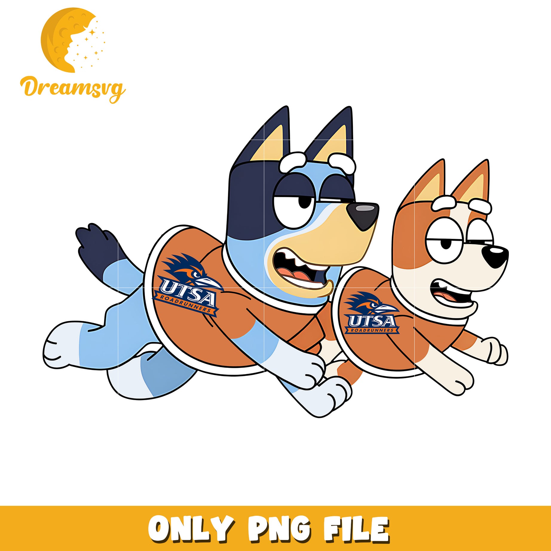 Bluey Bingo Heeler love ncaa png, Texas SA Roadrunners png, ncaa png