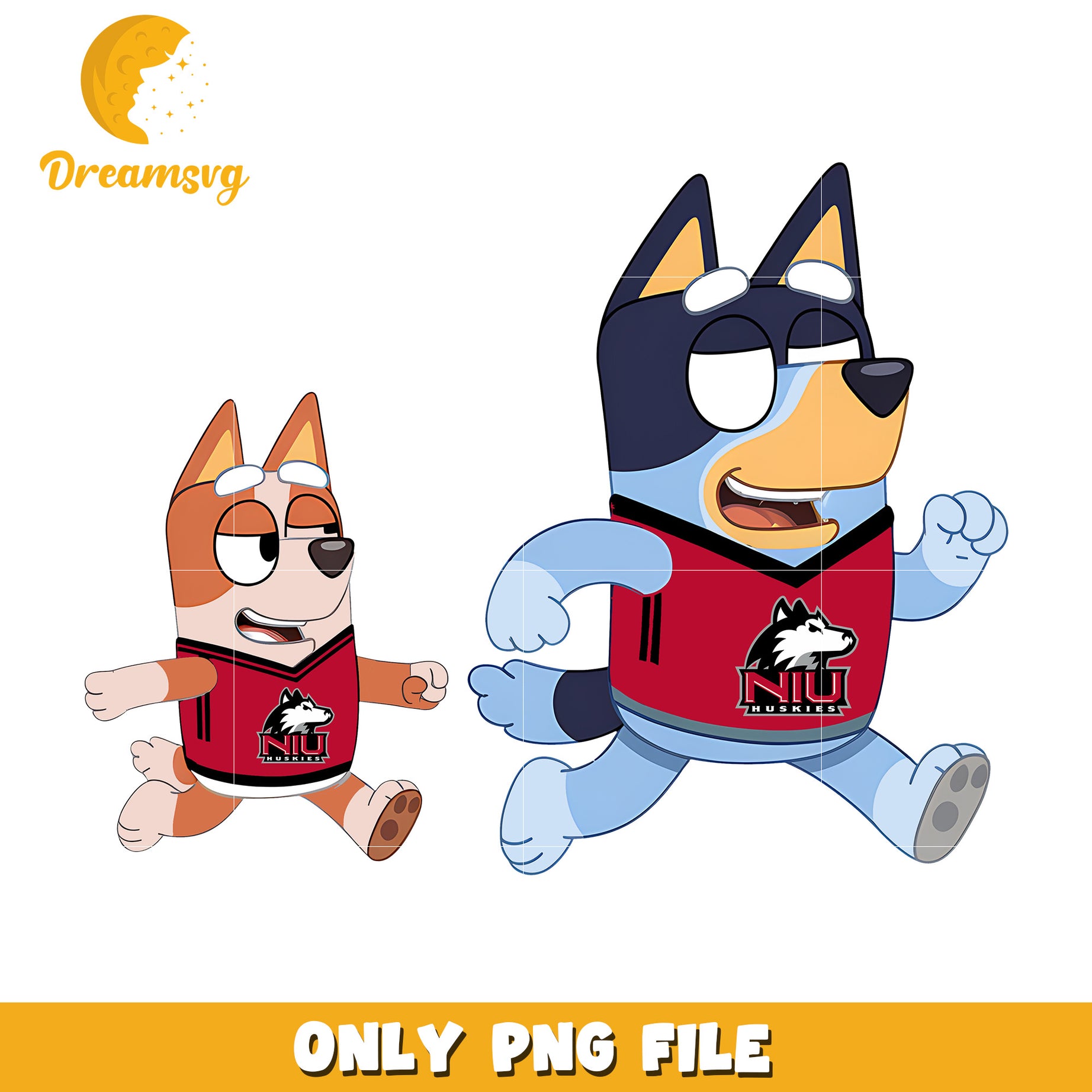 Bluey Bingo Huskies fan png, Northern Illinois Huskies png, ncaa png