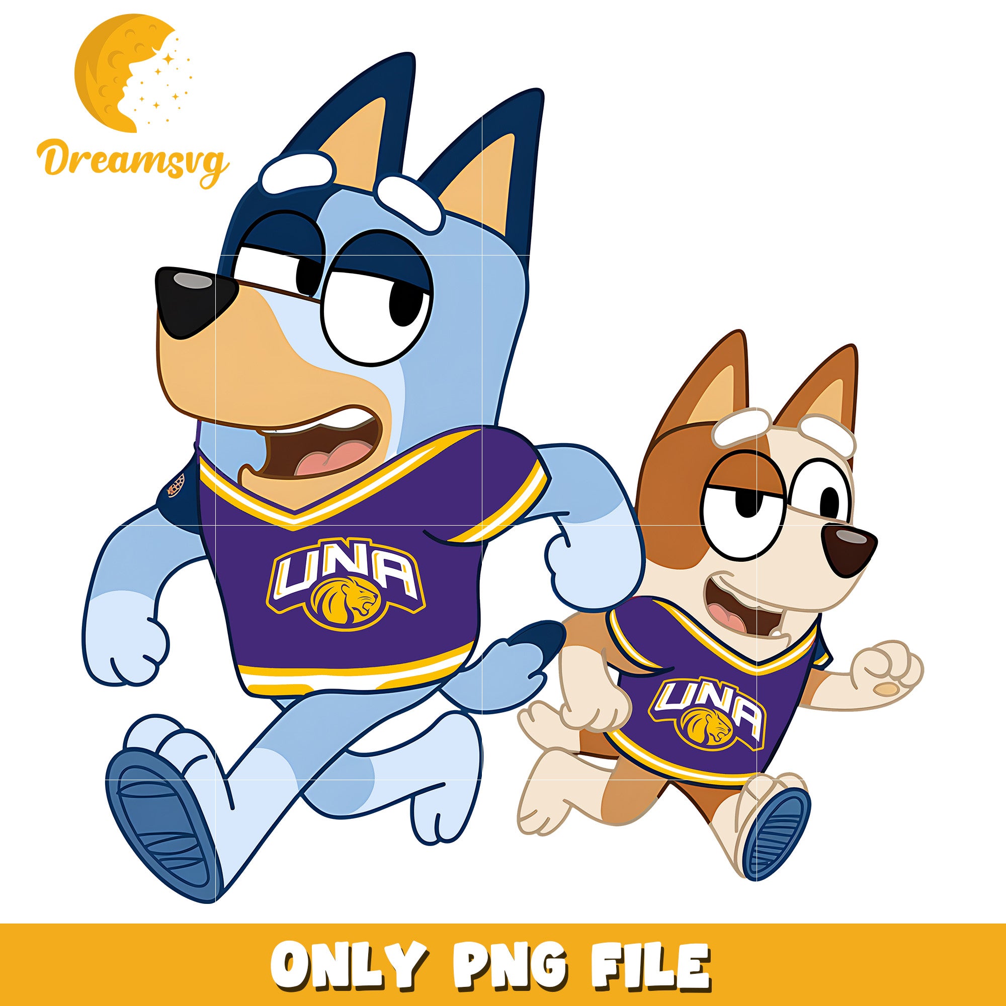 Bluey Bingo Lions ncaa team png, North Alabama Lions png, ncaa png