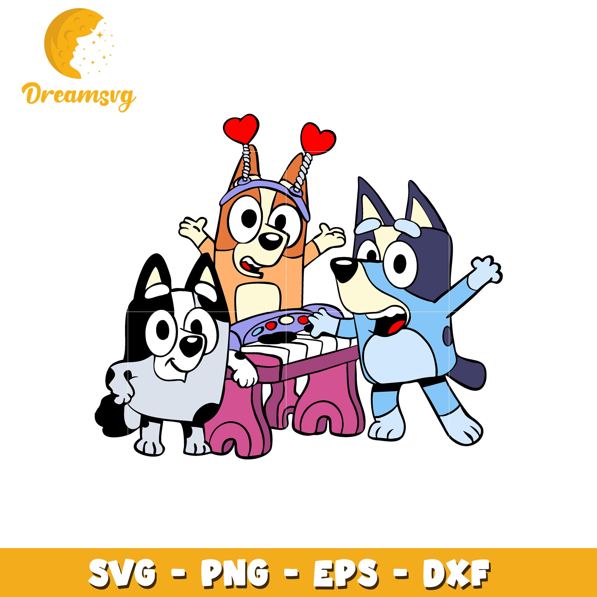 Bluey Bingo Muffin SVG Cut Files