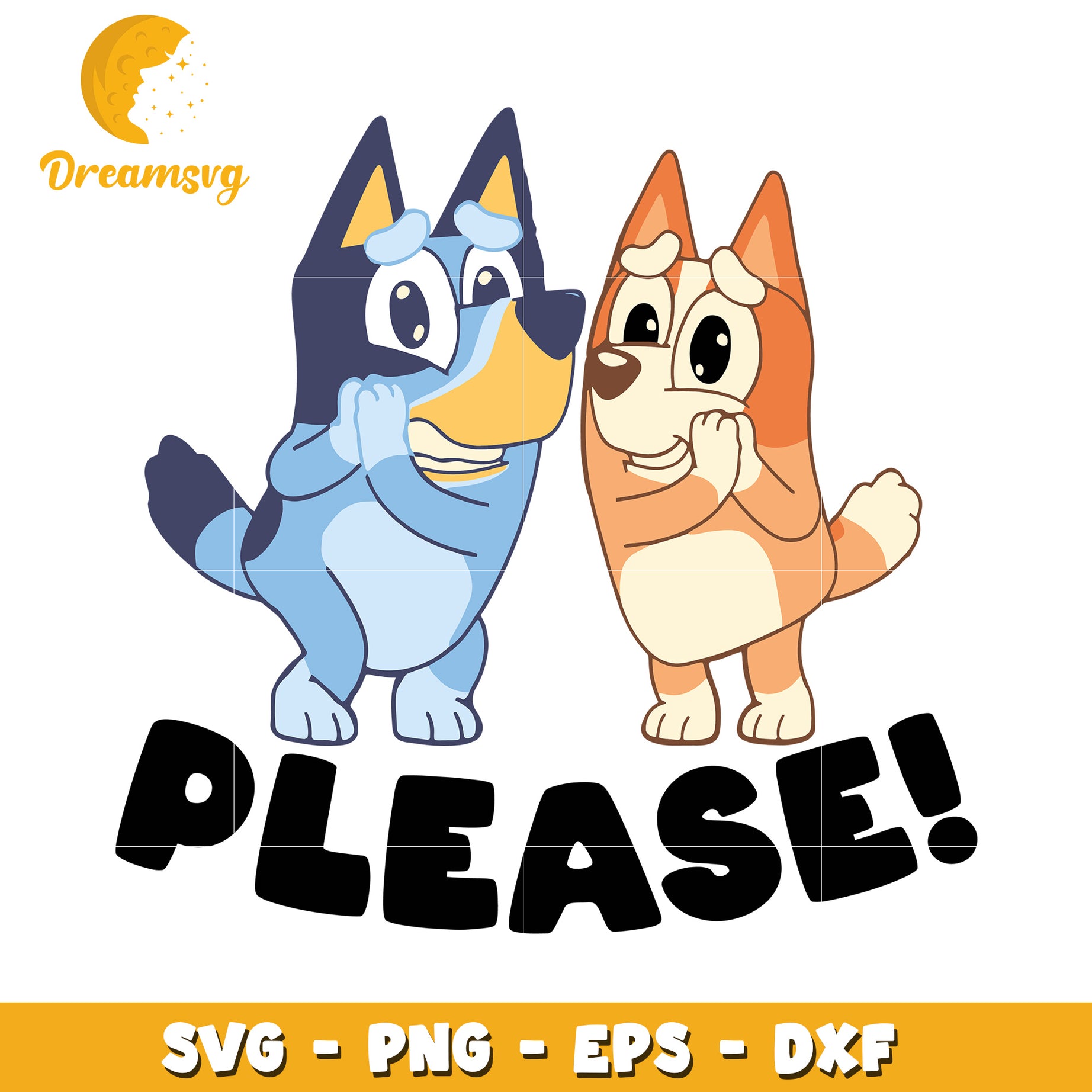 Bluey Bingo Please SVG PNG EPS DXF