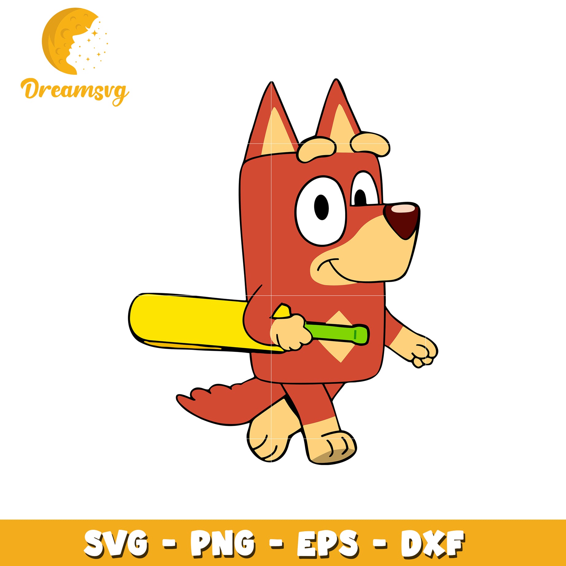 Bluey Bingo SVG PNG EPS DXF Cut File