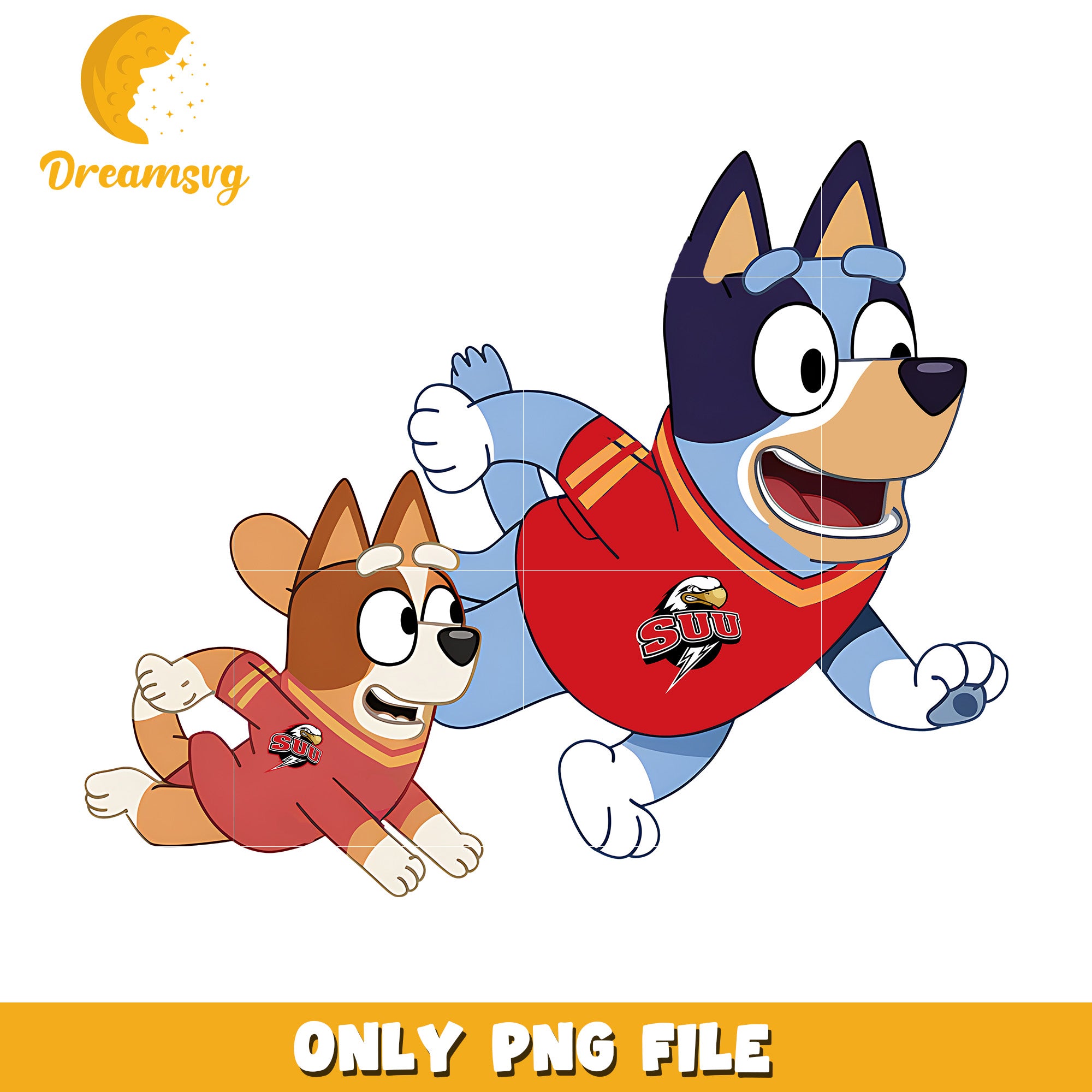 Bluey Bingo Thunderbirds fan png, Southern Utah Thunderbirds png