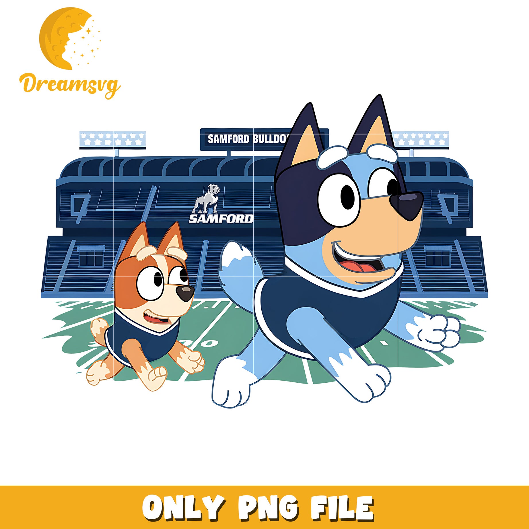 Bluey Bingo at stadium png, Samford Bulldogs png, ncaa png