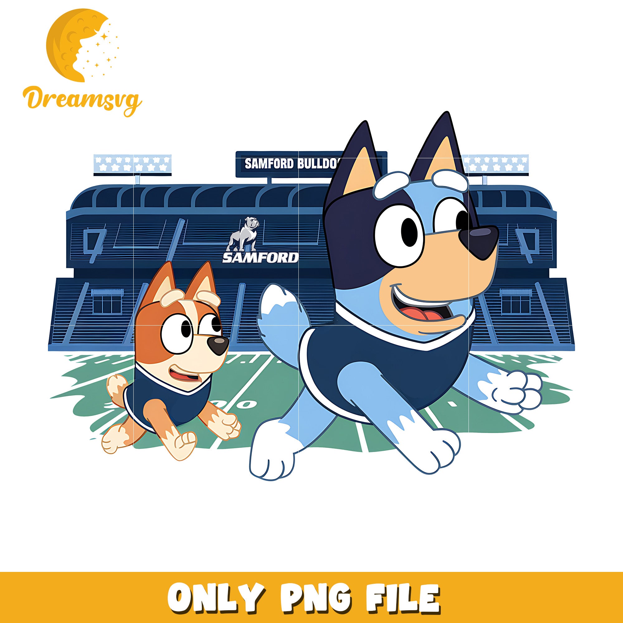 Bluey Bingo at stadium png, Samford Bulldogs png, ncaa png