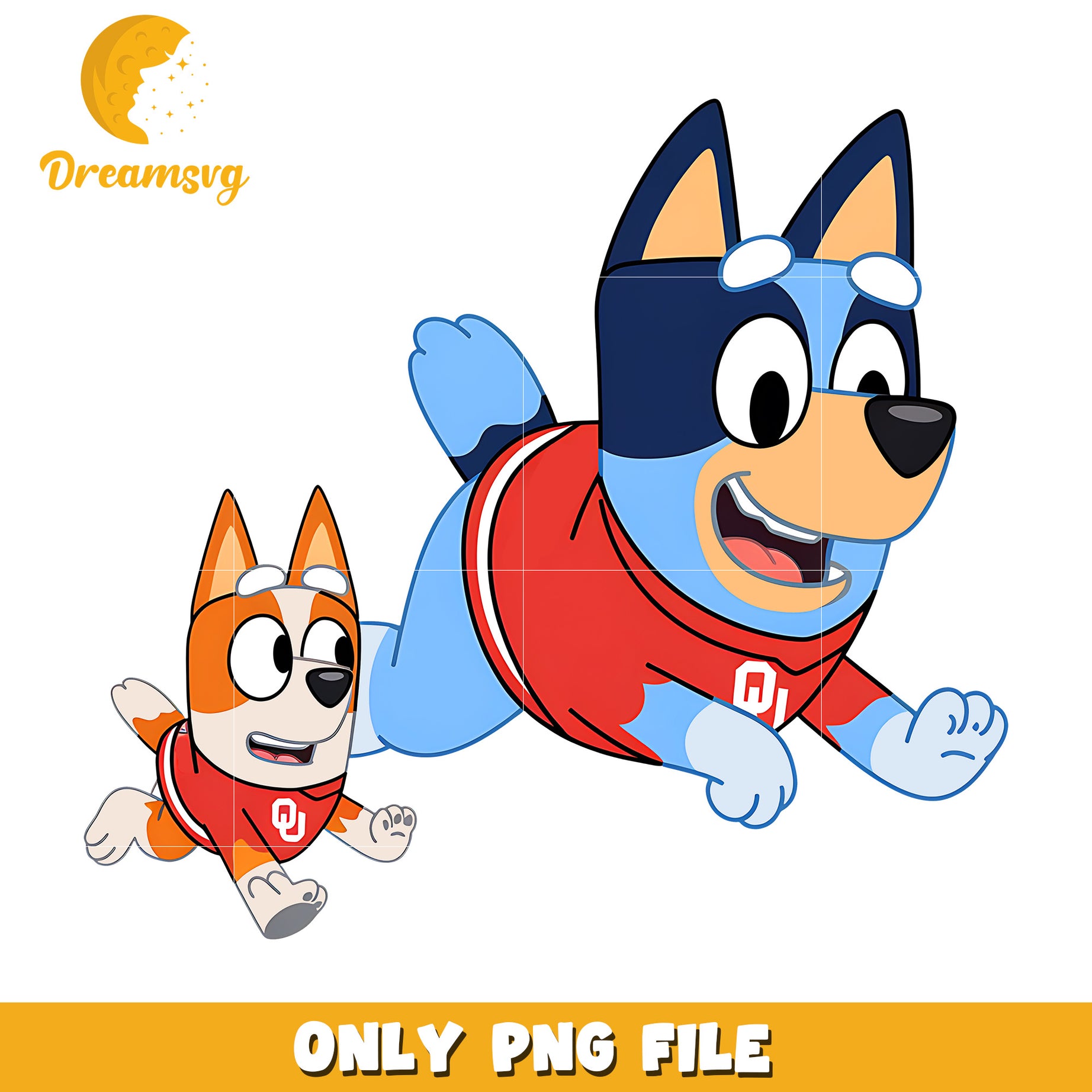 Bluey Bingo character png, Oklahoma Sooners png, ncaa png