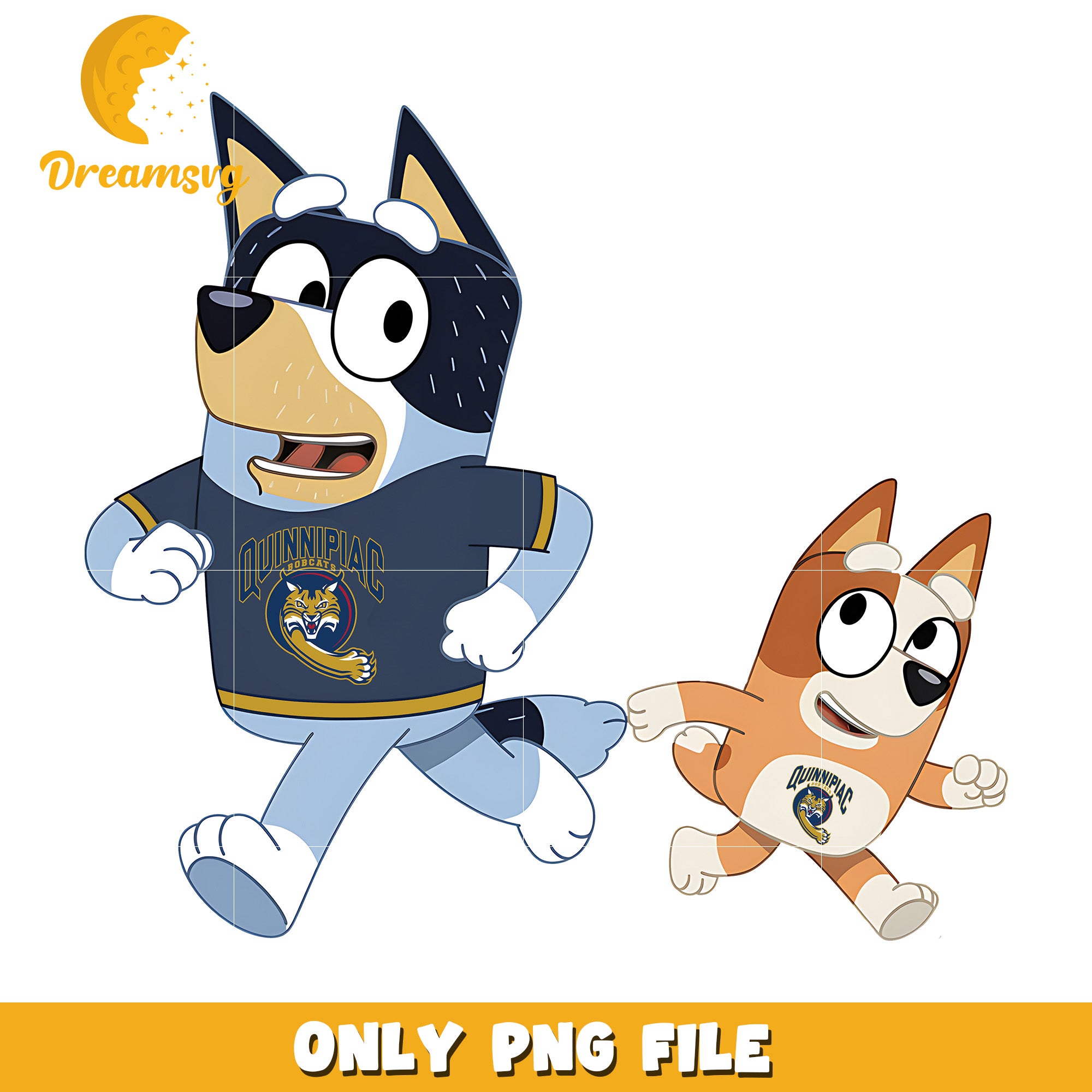 Bluey Bingo dog png, Quinnipiac Bobcats png, ncaa png