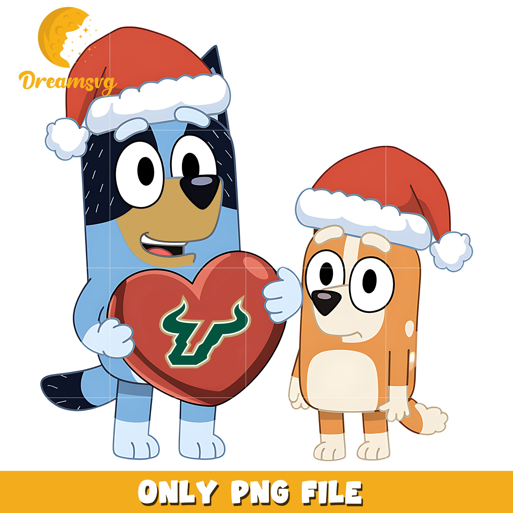 Bluey Bingo dog png, South Florida Bulls png, ncaa png