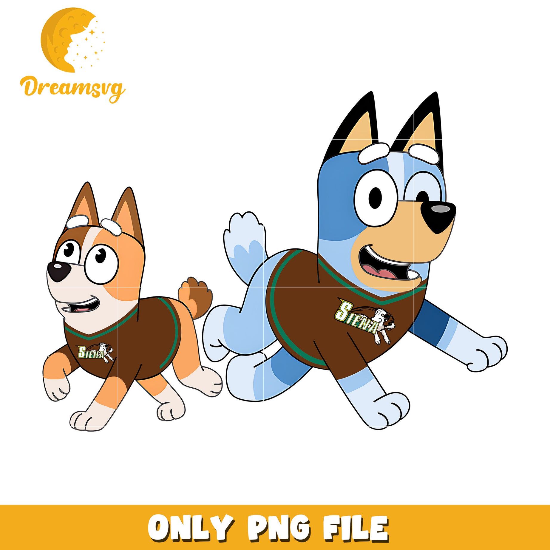 Bluey Bingo favorite ncaa team png, Siena Saints png, ncaa png