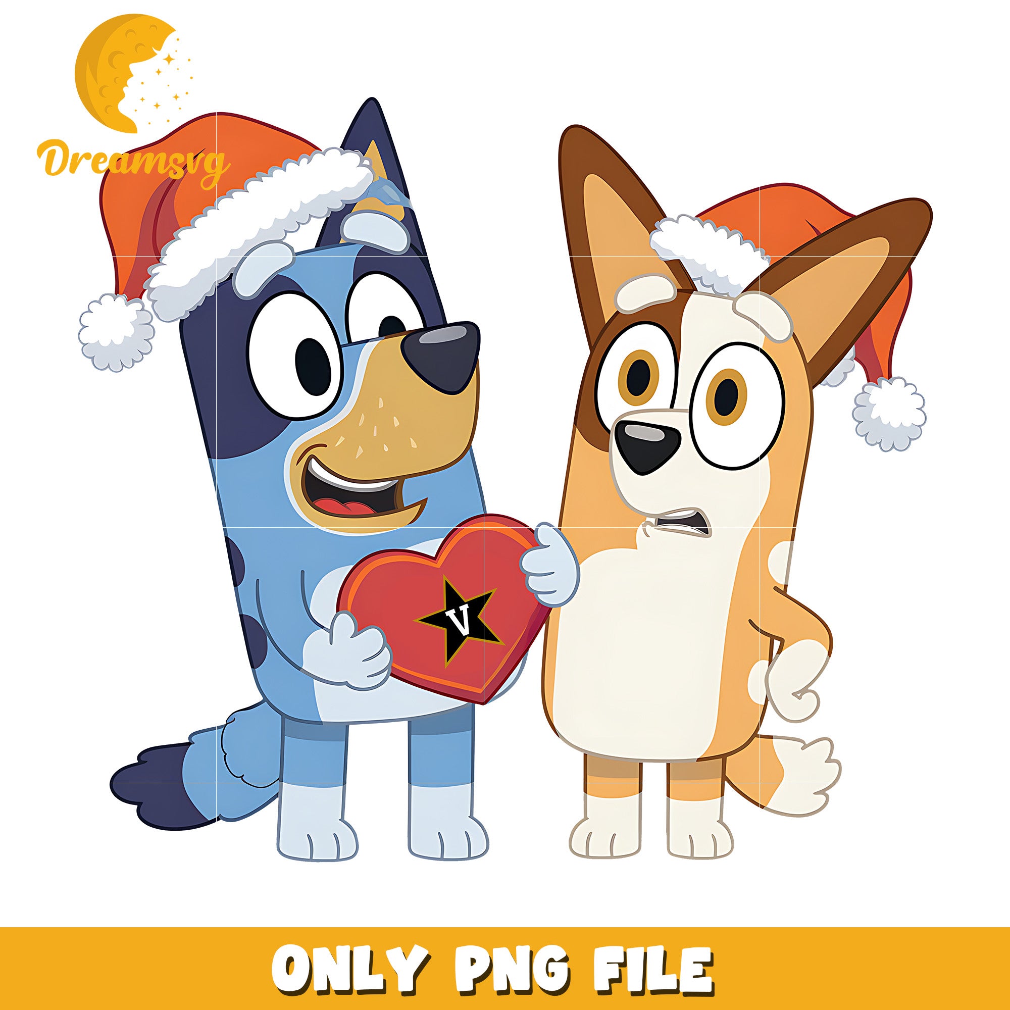 Bluey Bingo heart logo ncaa png, Vanderbilt Commodores png, ncaa png