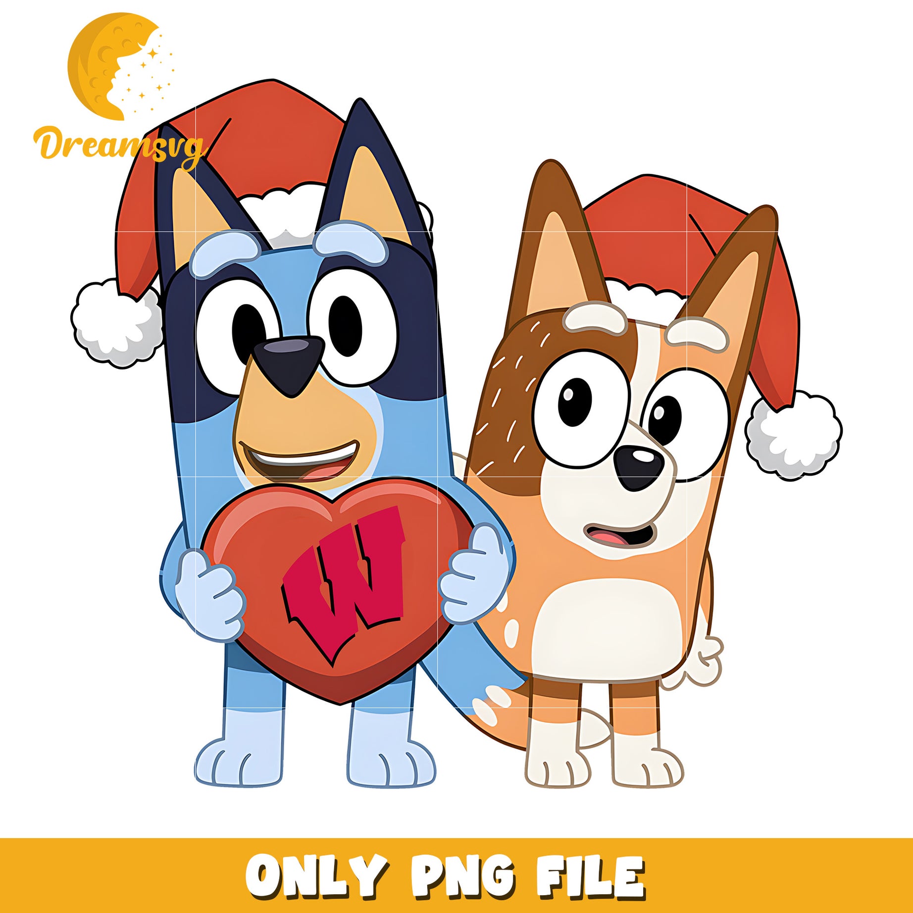 Bluey Bingo heart logo ncaa png, Wisconsin Badgers png, ncaa png