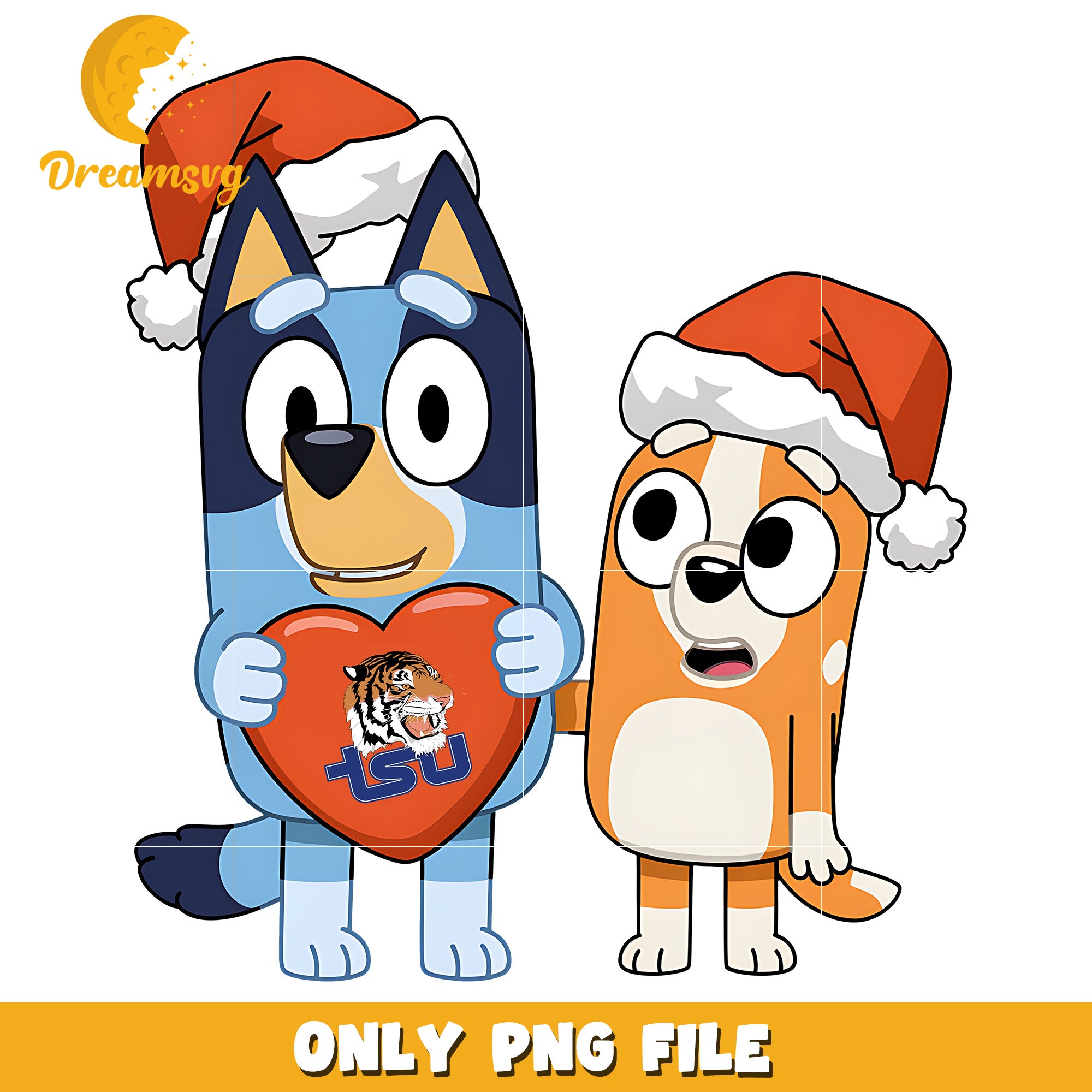 Bluey Bingo logo design png, Tennessee State Tigers png, ncaa png