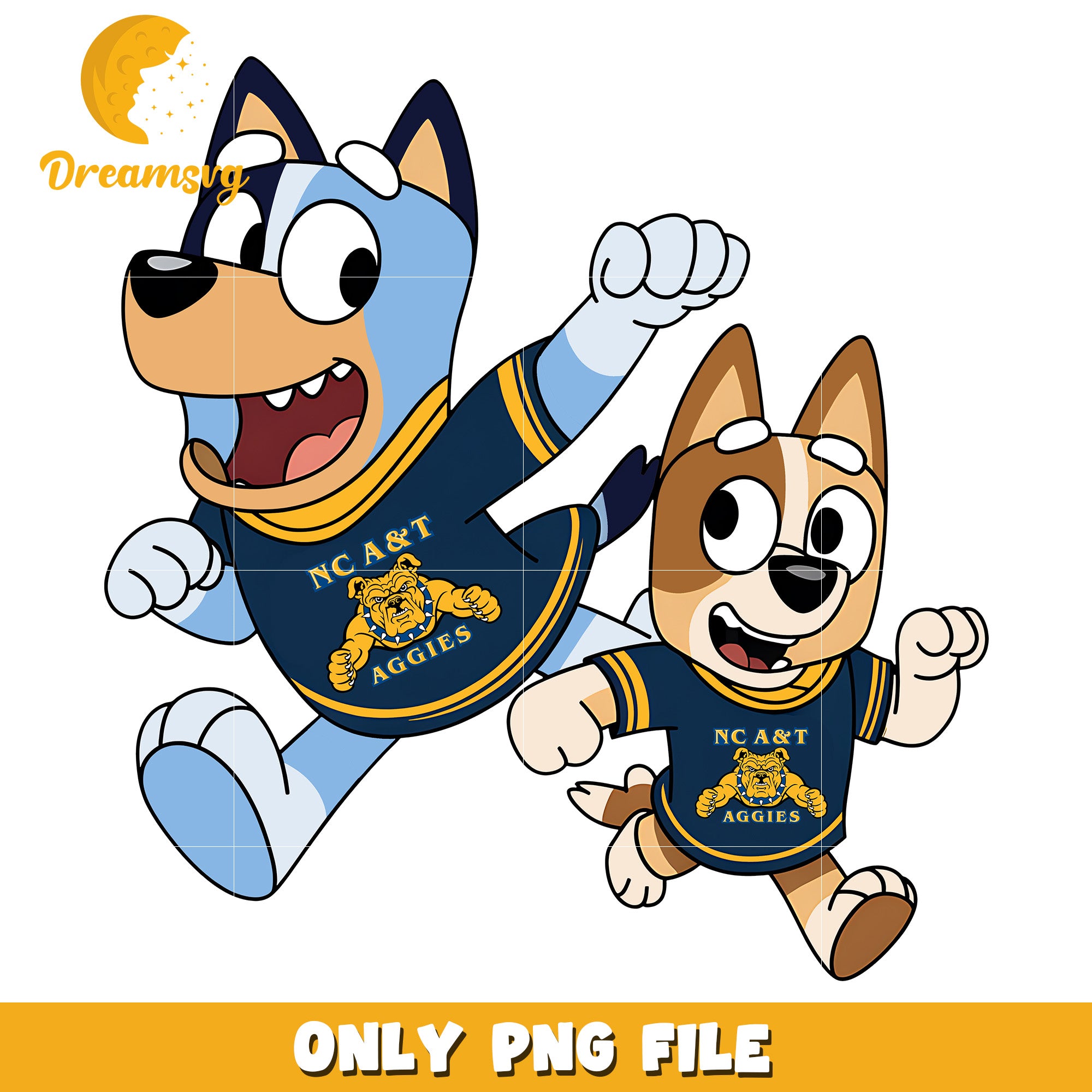 Bluey Bingo logo ncaa png, North Carolina A&T Aggies png, ncaa png