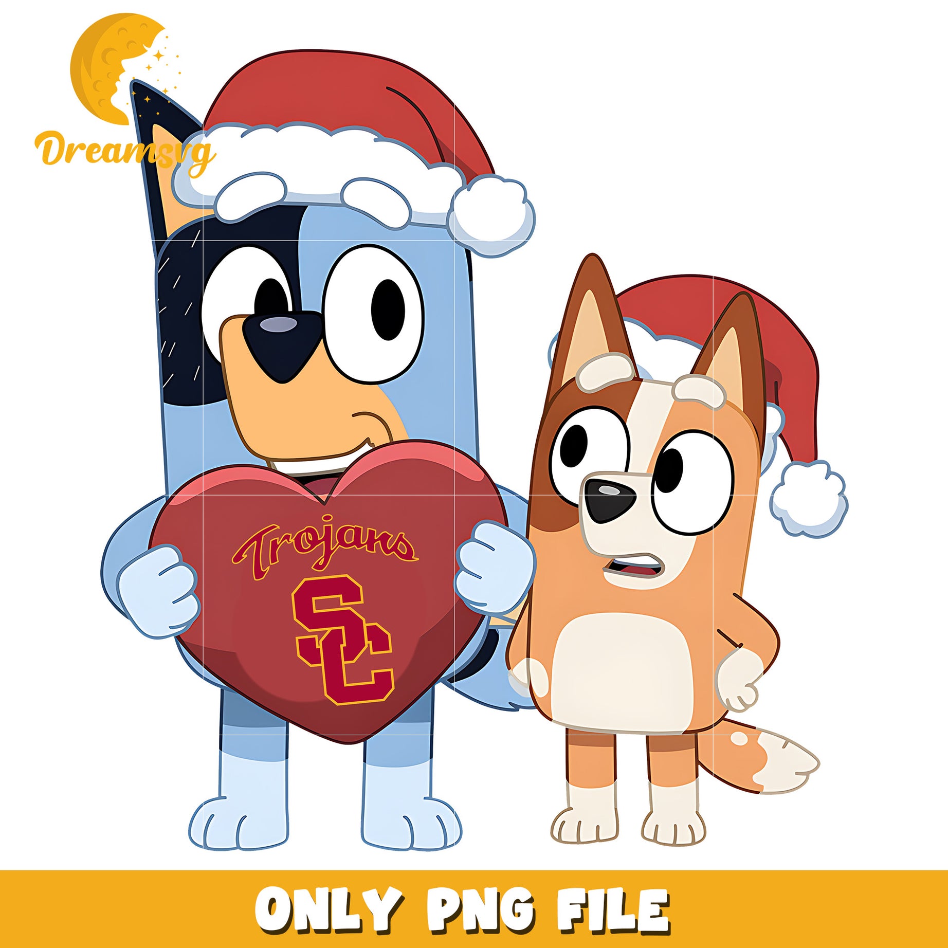 Bluey Bingo logo ncaa png, Southern California Trojans png, ncaa png