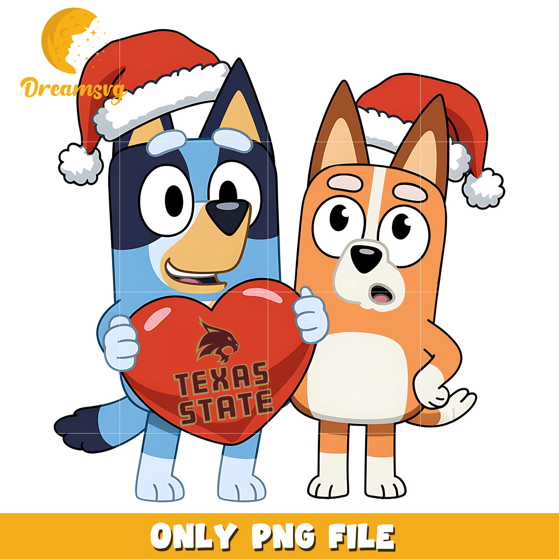 Bluey Bingo love rugby ball png, Texas State Bobcats png, ncaa png