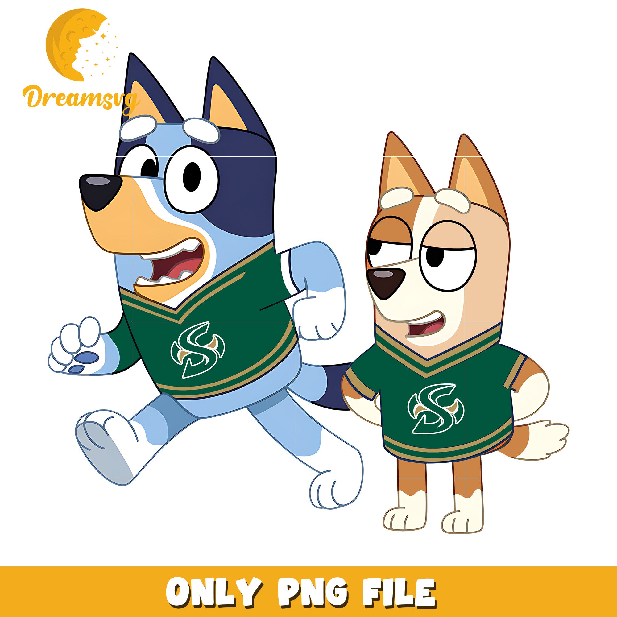 Bluey Bingo love sports png, Sacramento State Hornets png, ncaa png