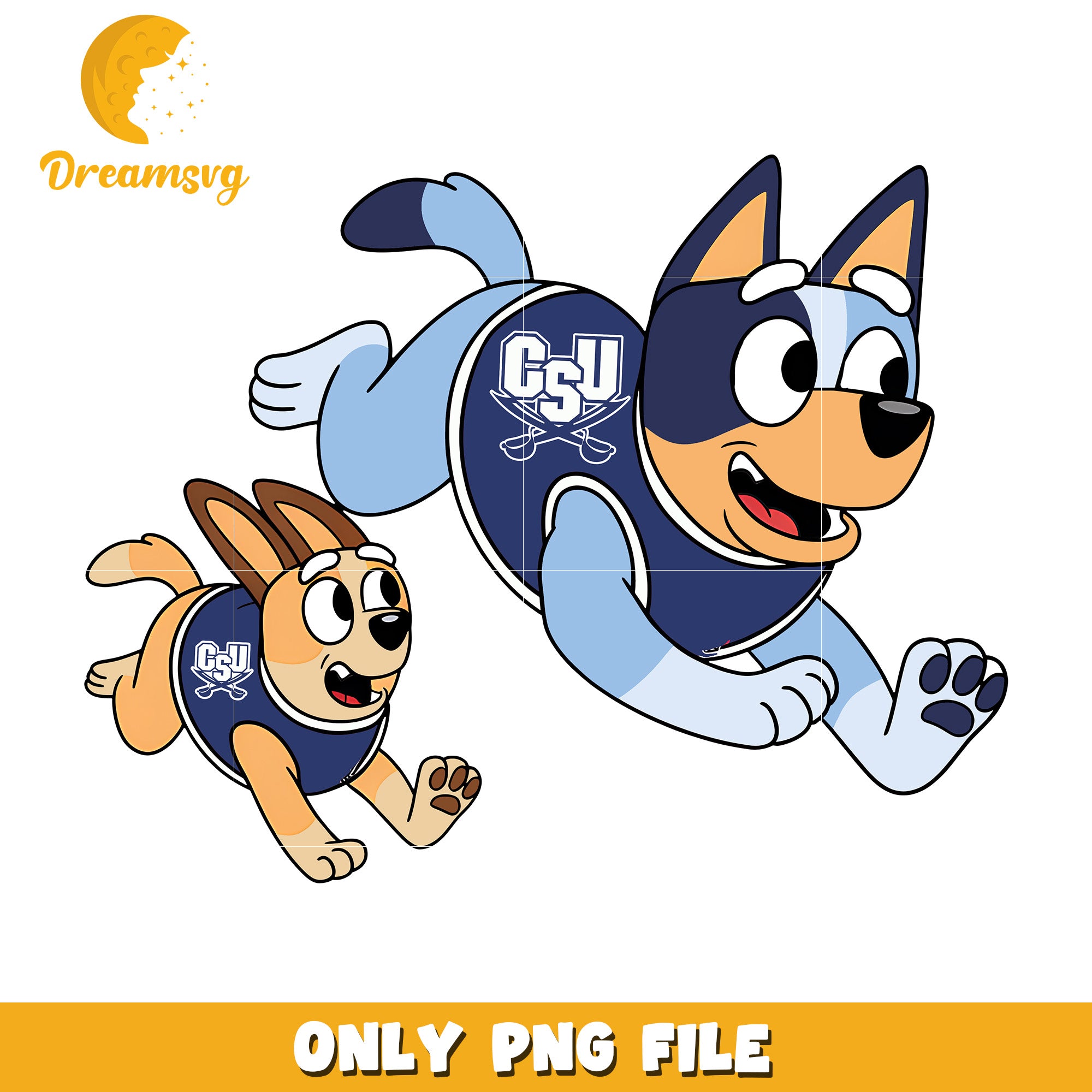 Bluey Bingo ncaa fan png, CSU Buccaneers png, ncaa png