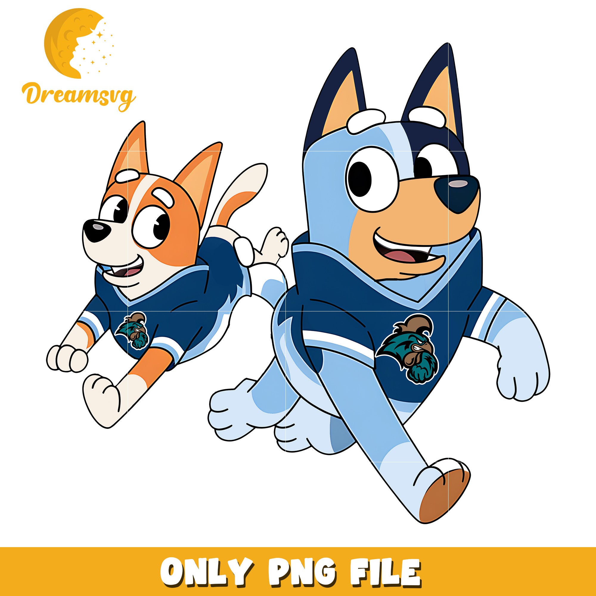 Bluey Bingo ncaa fan png, Coastal Carolina Chanticleers png, ncaa png