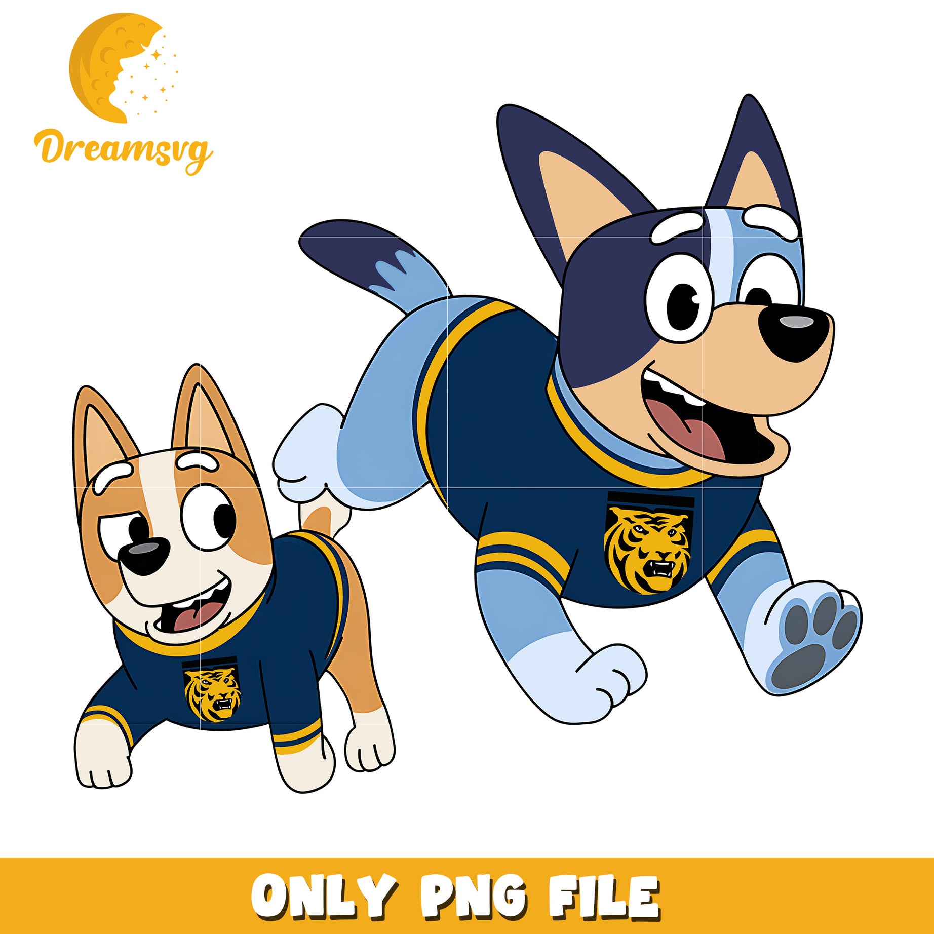 Bluey Bingo ncaa fan png, Colorado College Tigers png, ncaa png