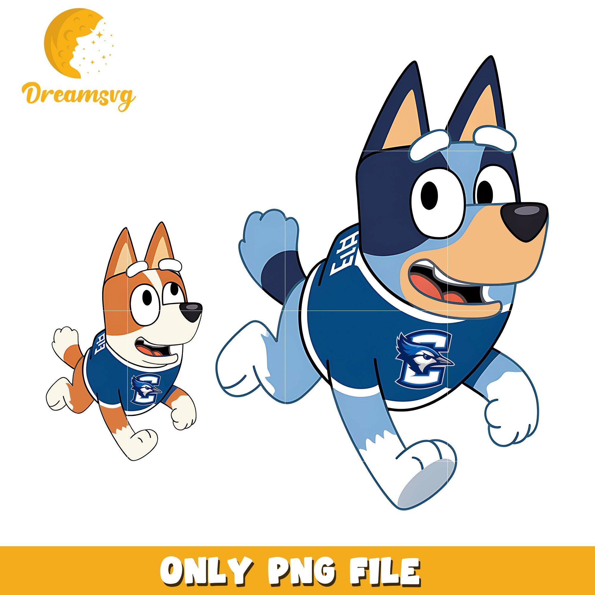 Bluey Bingo ncaa fan png, Creighton Bluejays png, ncaa png