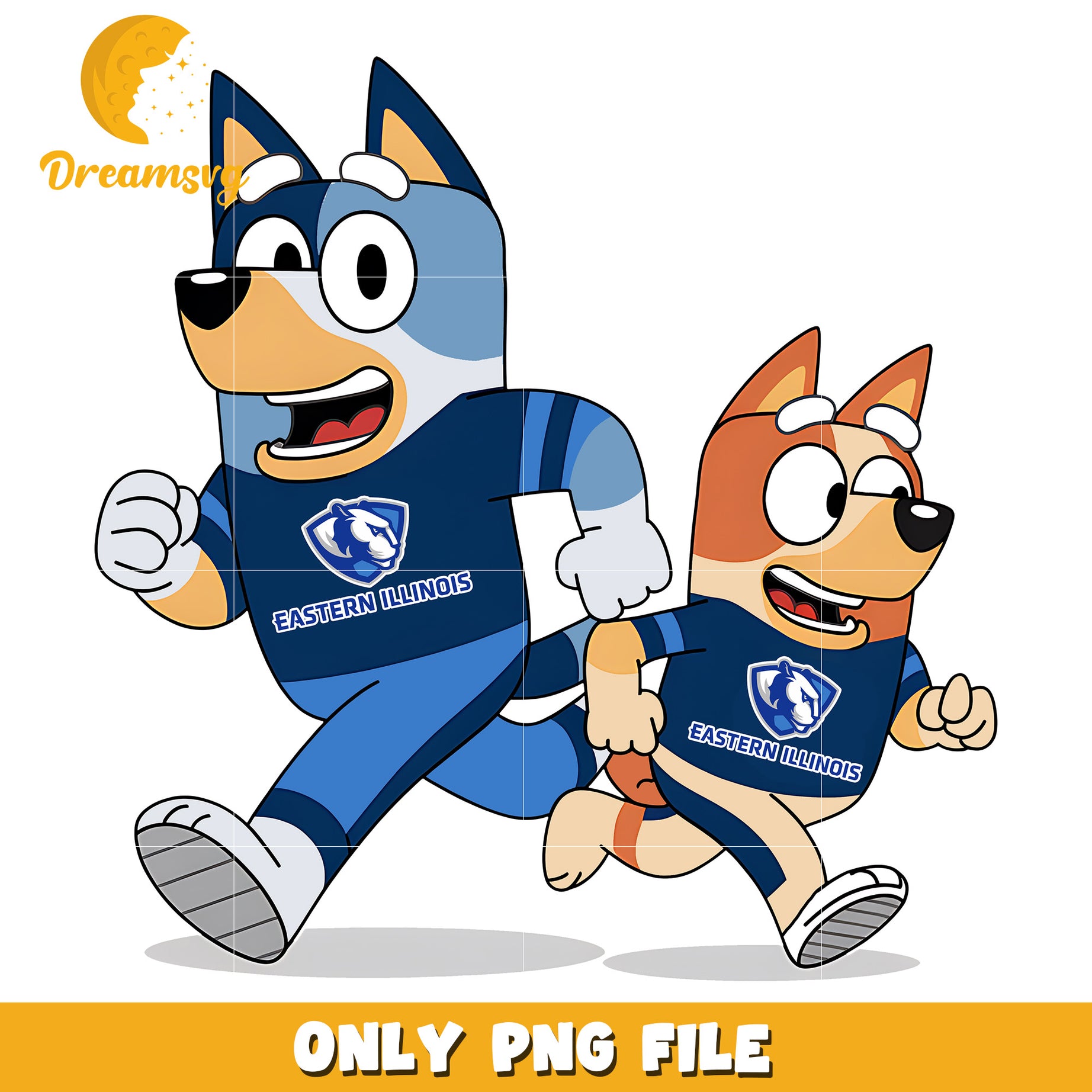 Bluey Bingo ncaa fan png, Eastern Illinois Panthers png, ncaa png