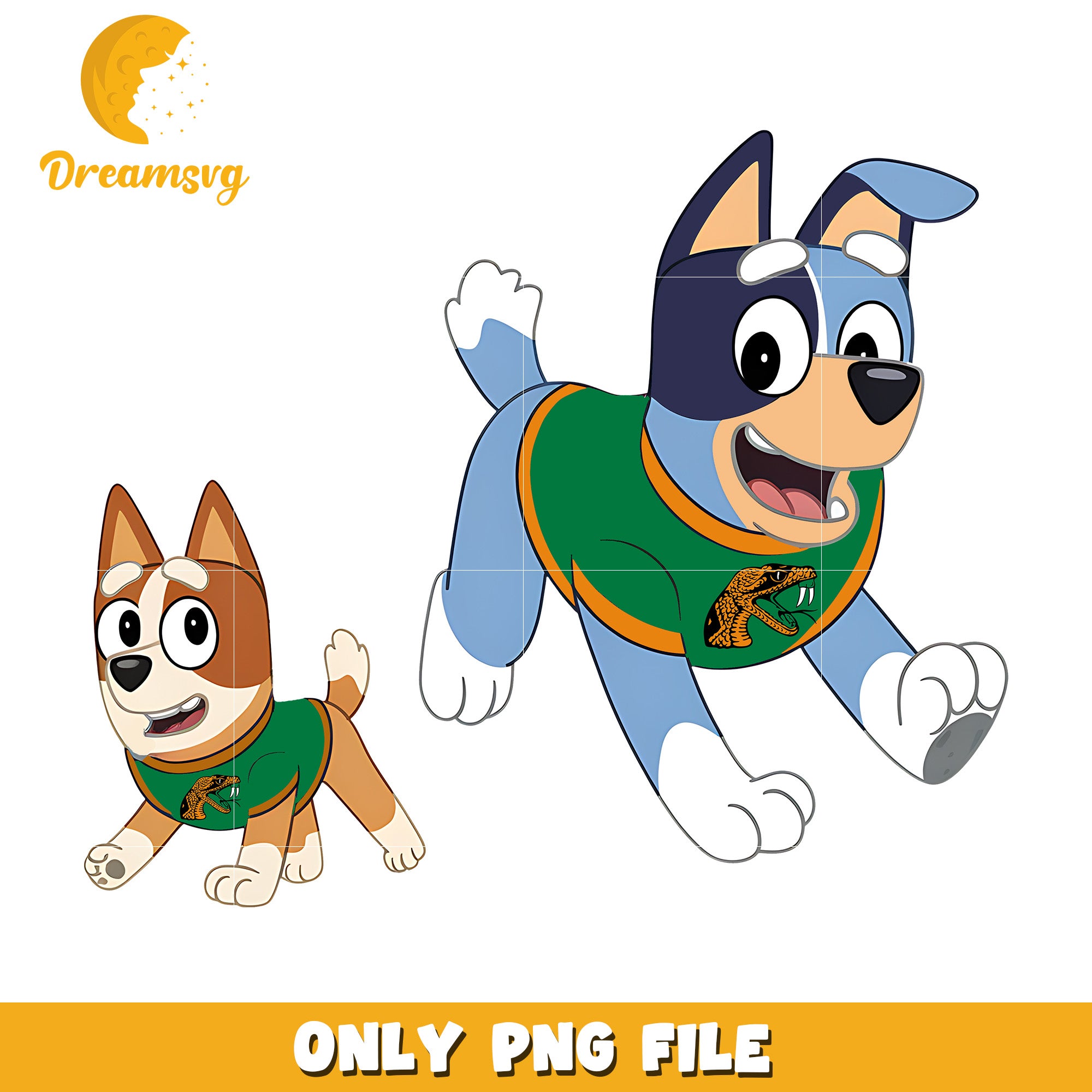Bluey Bingo ncaa fan png, Florida A&M Rattlers png, ncaa png