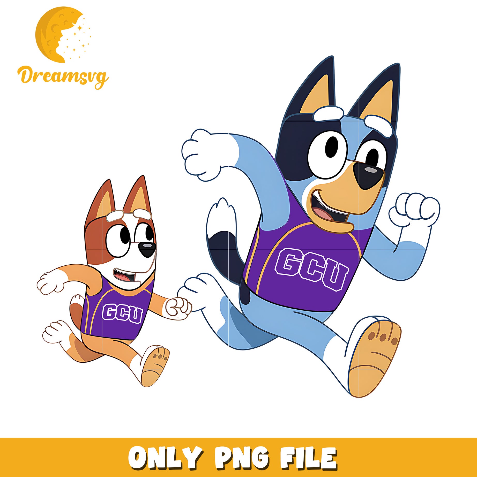 Bluey Bingo ncaa fan png, Grand Canyon Antelopes png, ncaa png