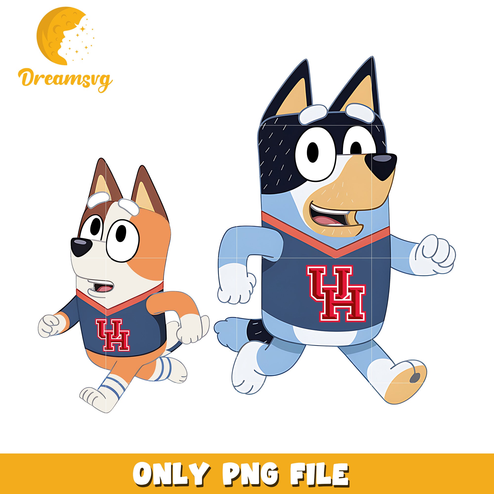 Bluey Bingo ncaa fan png, Houston Cougars png, ncaa png