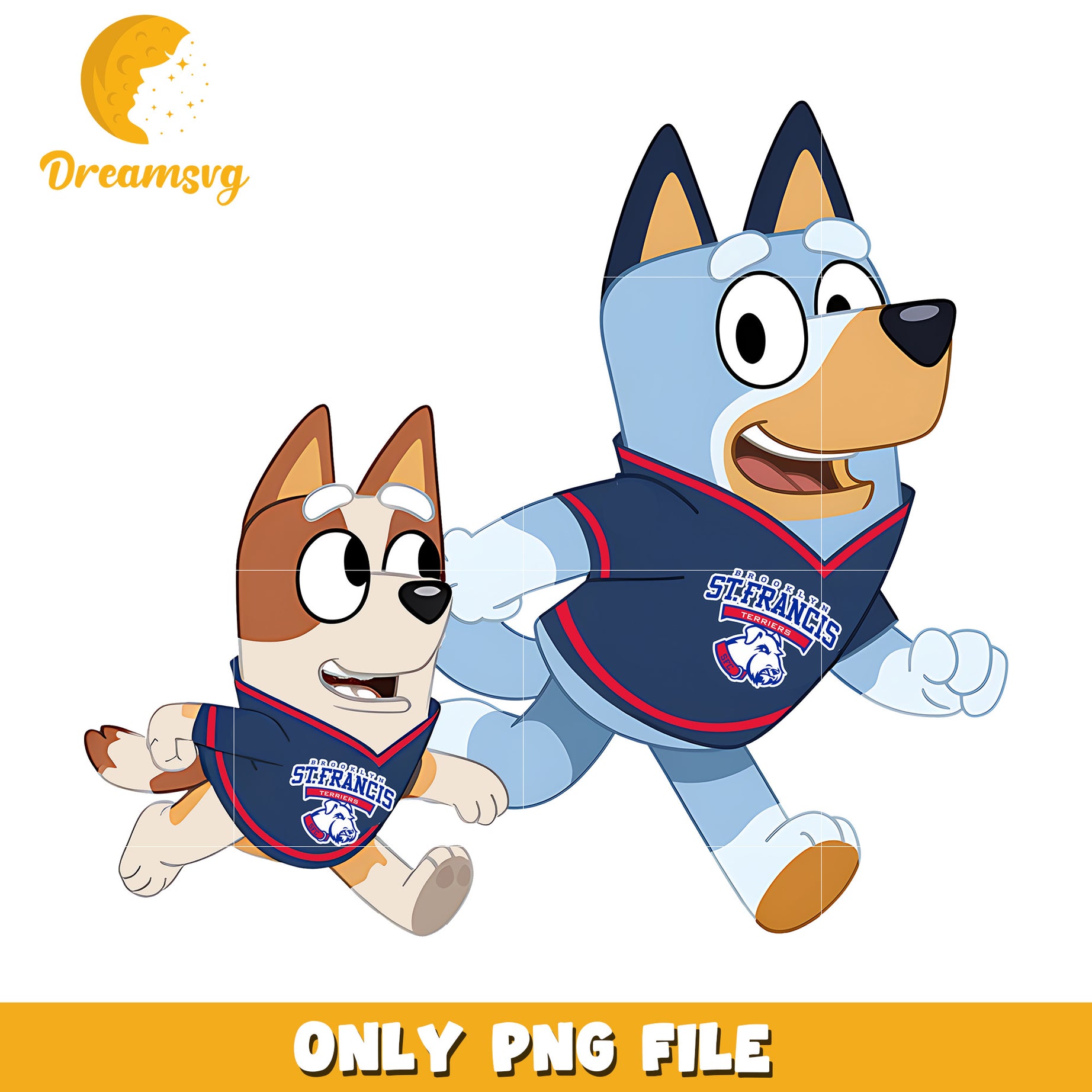 Bluey Bingo ncaa fan png, St Francis Terriers png, ncaa png