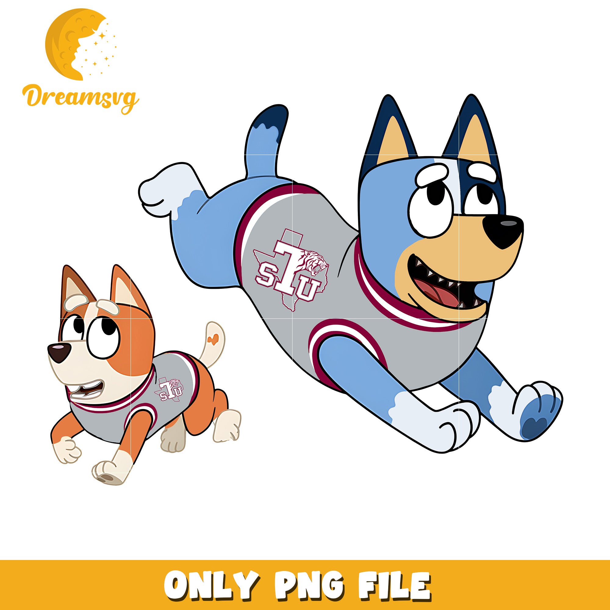 Bluey Bingo ncaa fan png, Texas Southern Tigers png, ncaa png