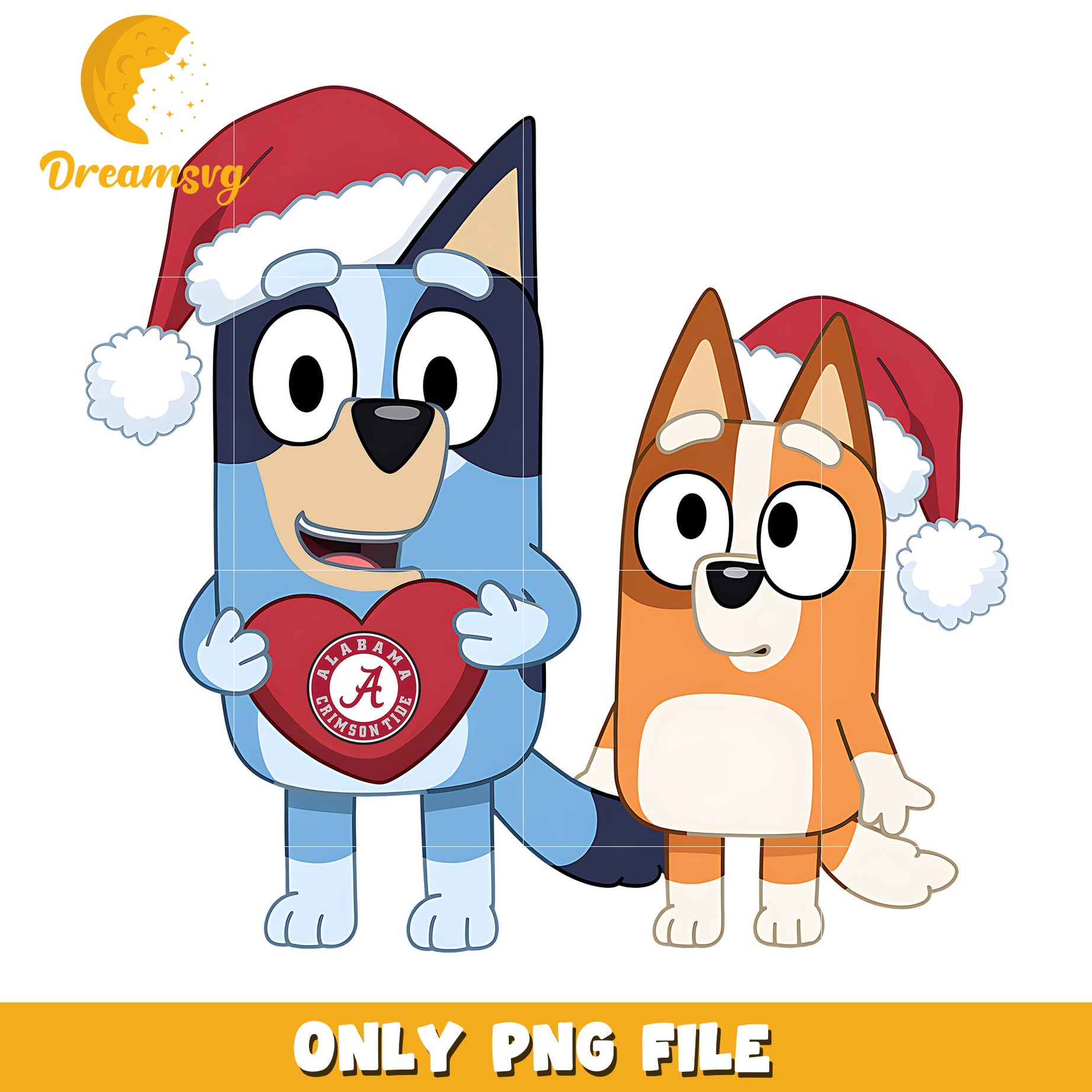 Bluey Bingo santa hat png, Alabama Crimson Tide png, ncaa logo png