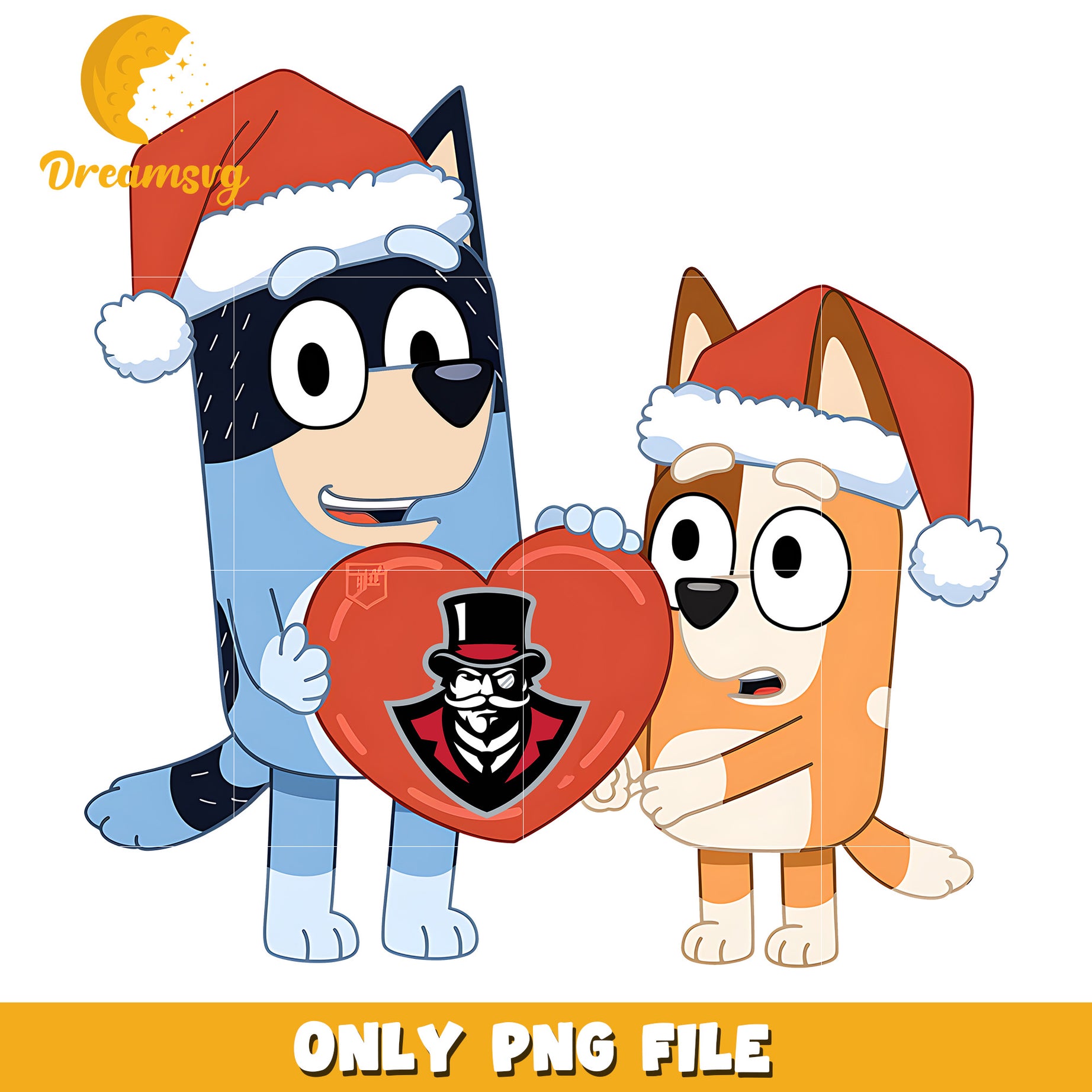 Bluey Bingo santa hat png, Austin Peay Governors png, ncaa logo png