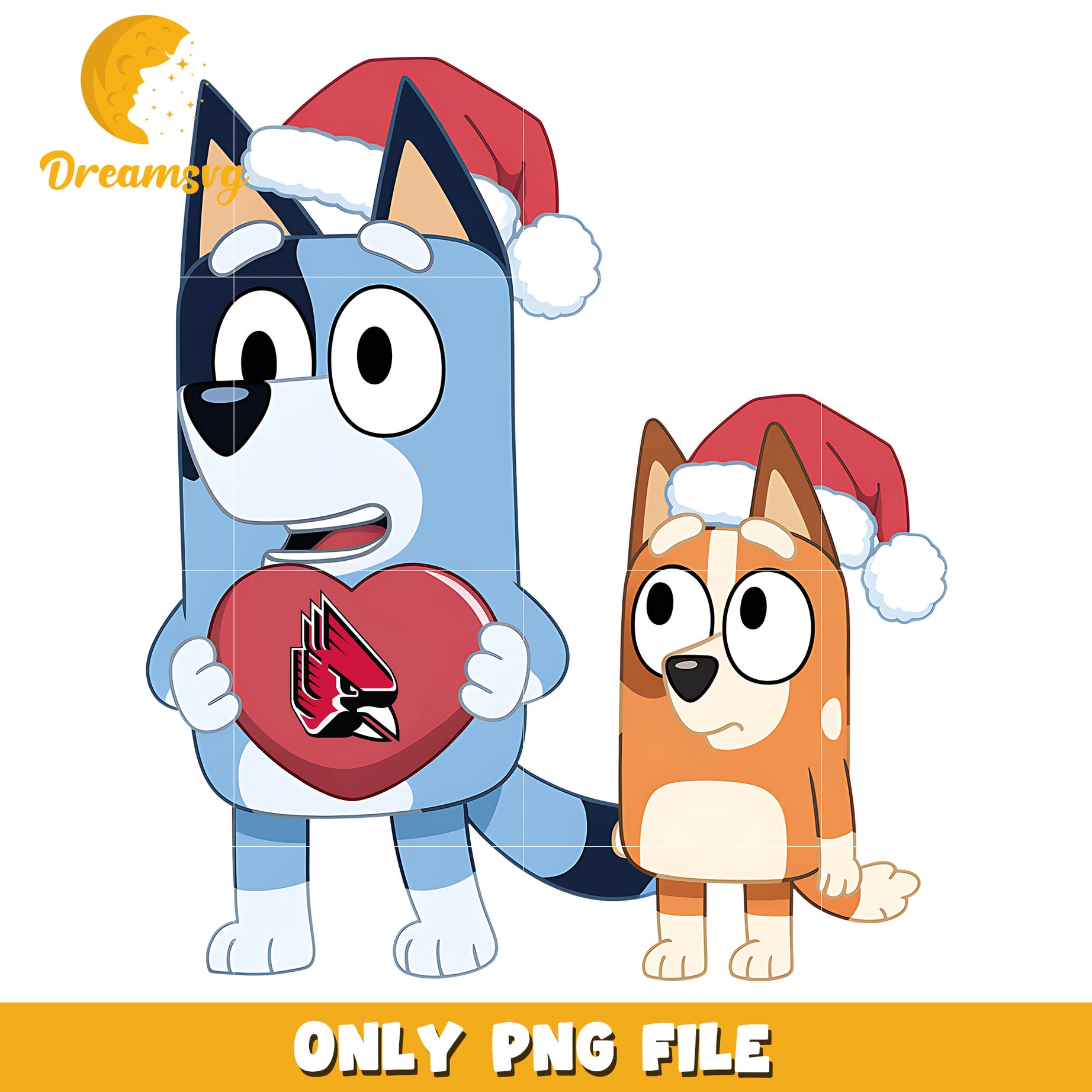 Bluey Bingo santa hat png, Ball State Cardinals png, ncaa logo png