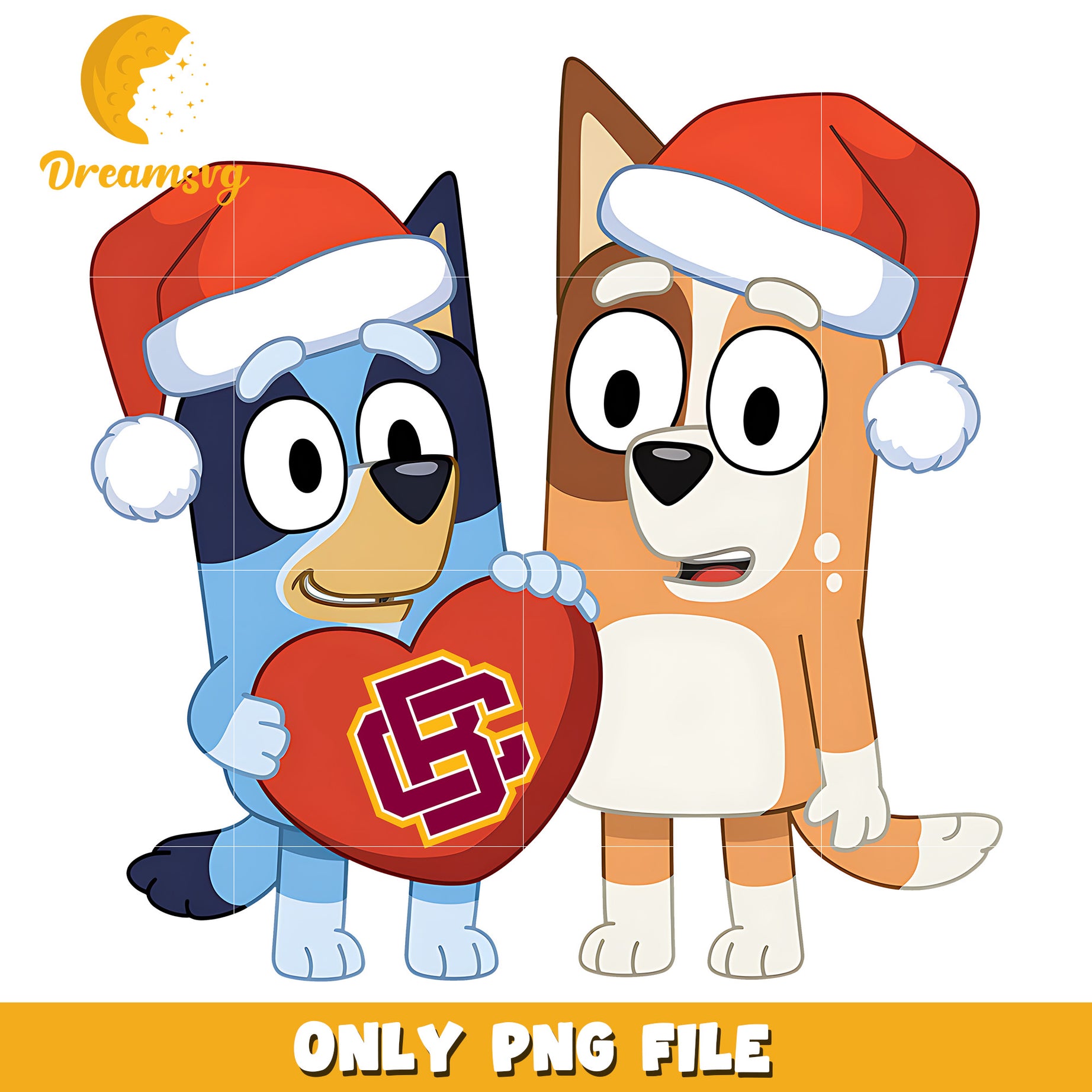 Bluey Bingo santa hat png, Bethune Cookman Wildcats png, ncaa logo png