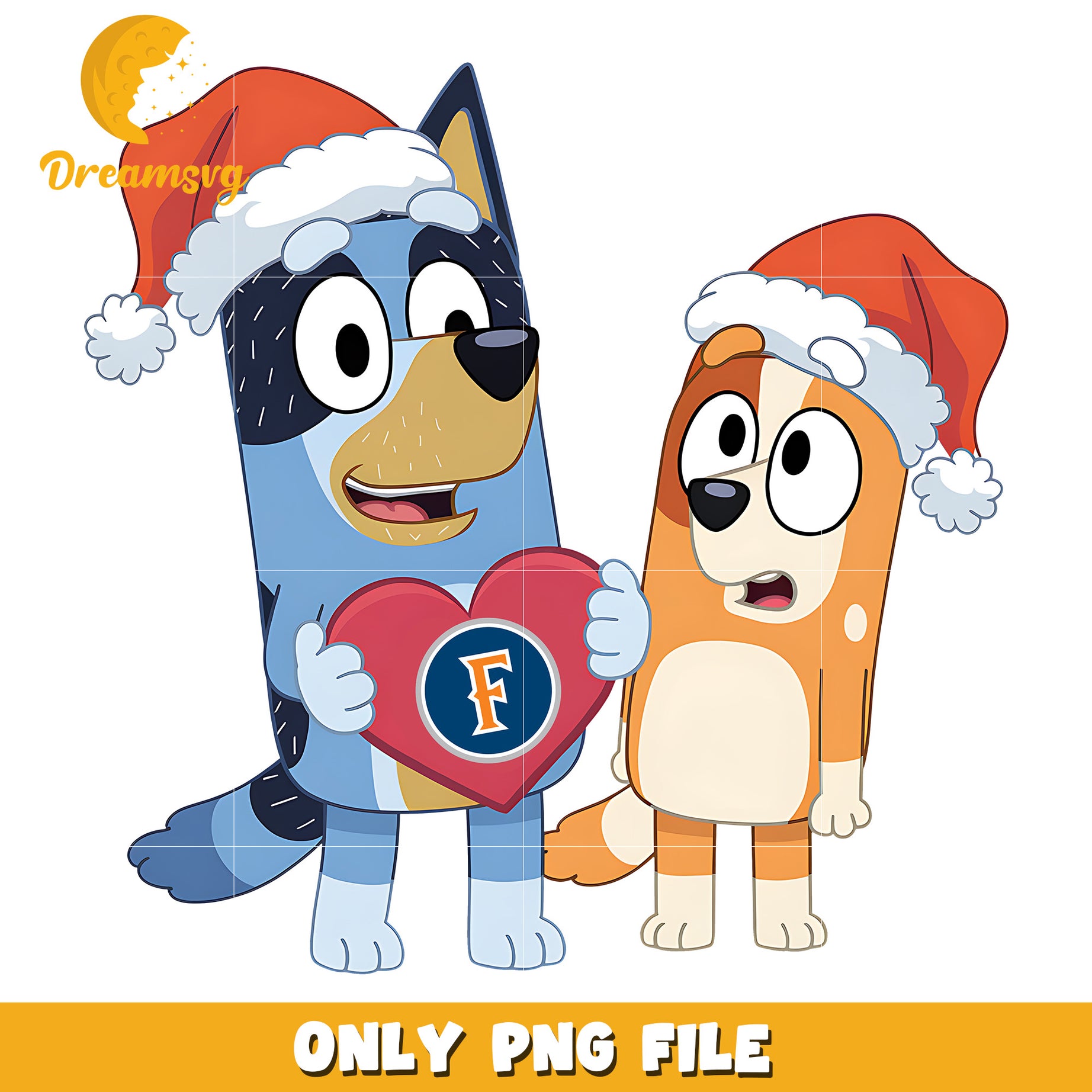 Bluey Bingo santa hat png, Cal State Fullerton Titans png, ncaa png