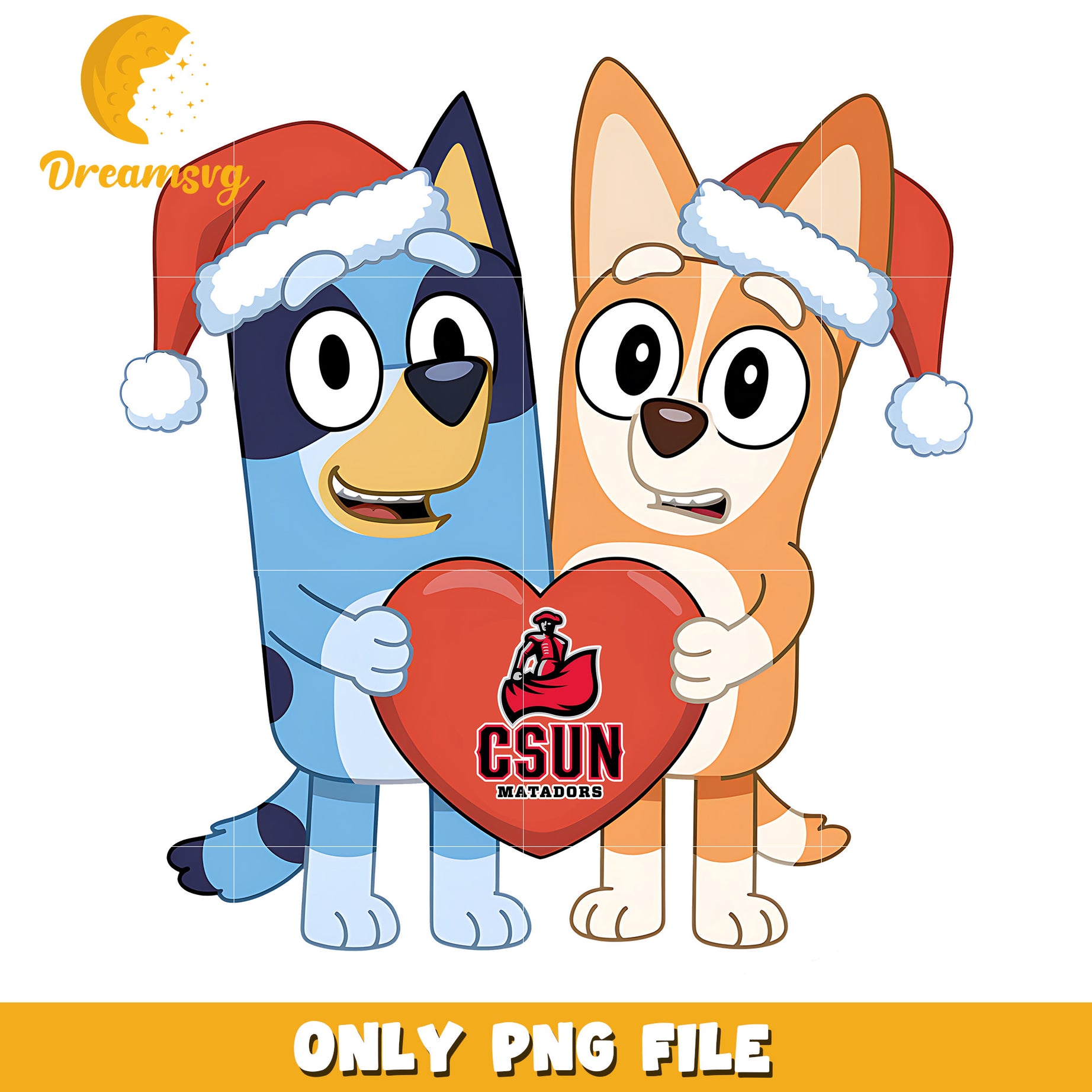 Bluey Bingo santa hat png, Cal State Northridge Matadors png, ncaa png