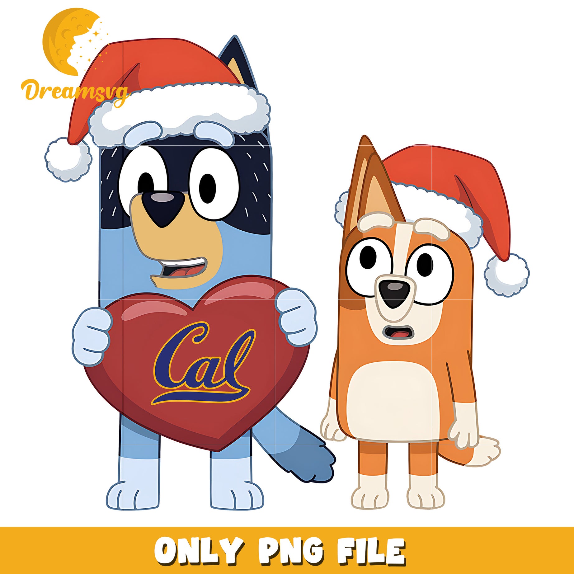 Bluey Bingo santa hat png, California Golden Bears png, ncaa png