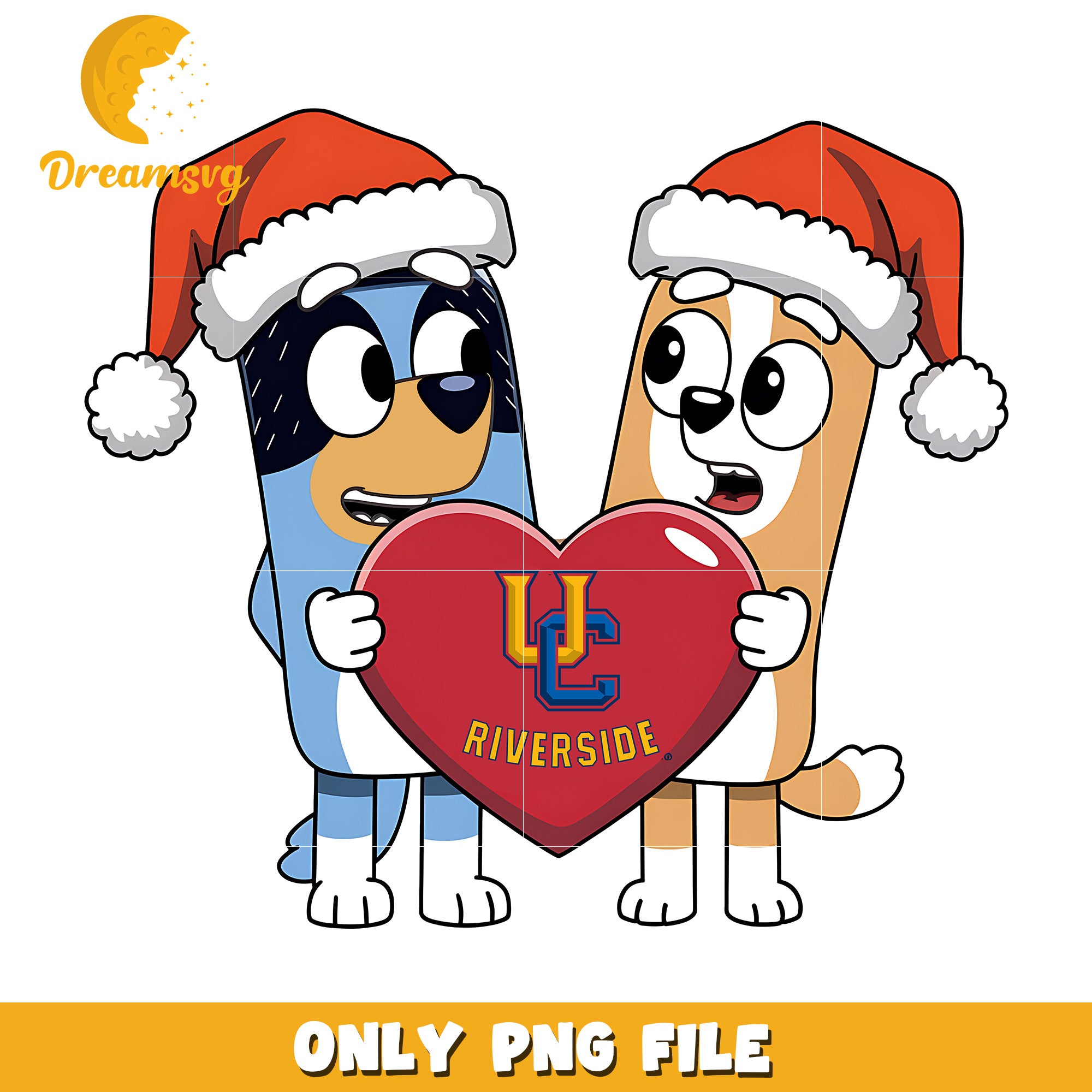 Bluey Bingo santa hat png, California Riverside Highlanders png, ncaa png